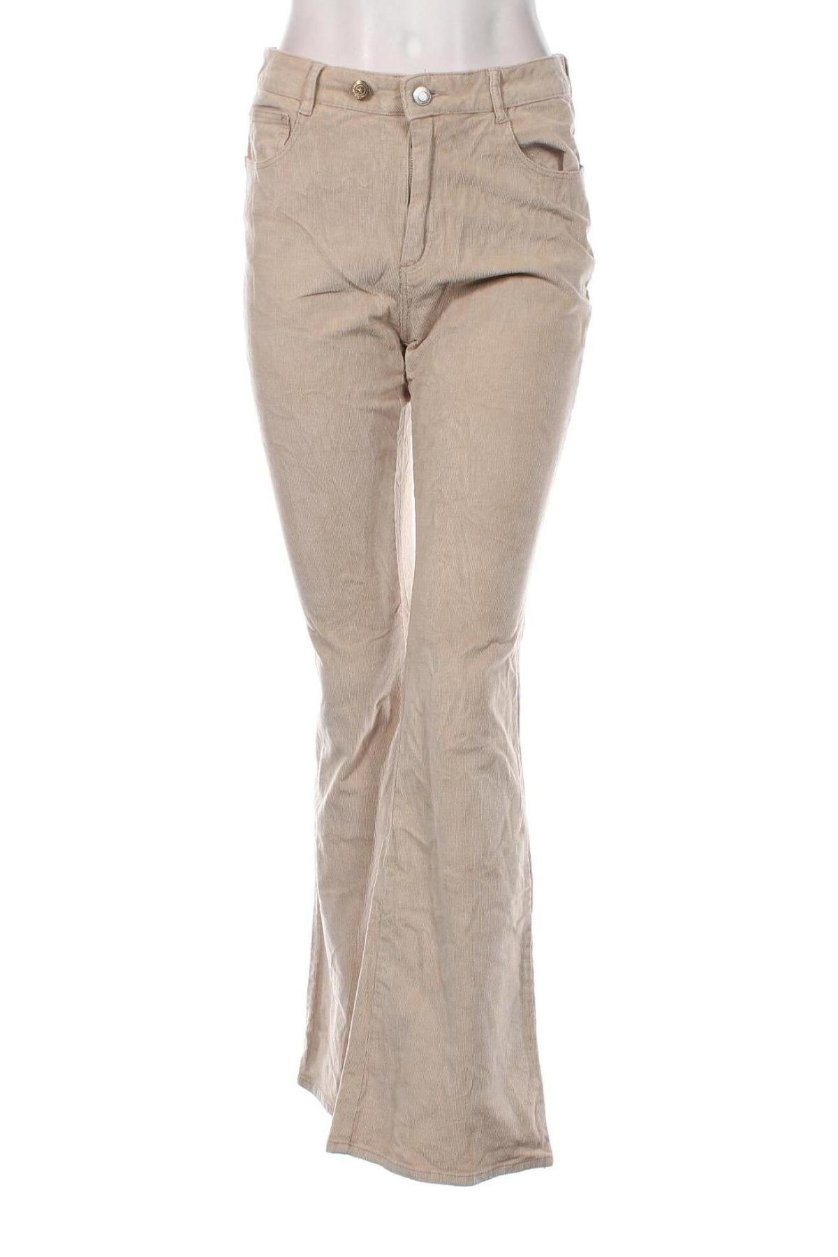 Pantaloni de velvet de femei Tally Weijl, Mărime M, Culoare Bej, Preț 31,48 Lei