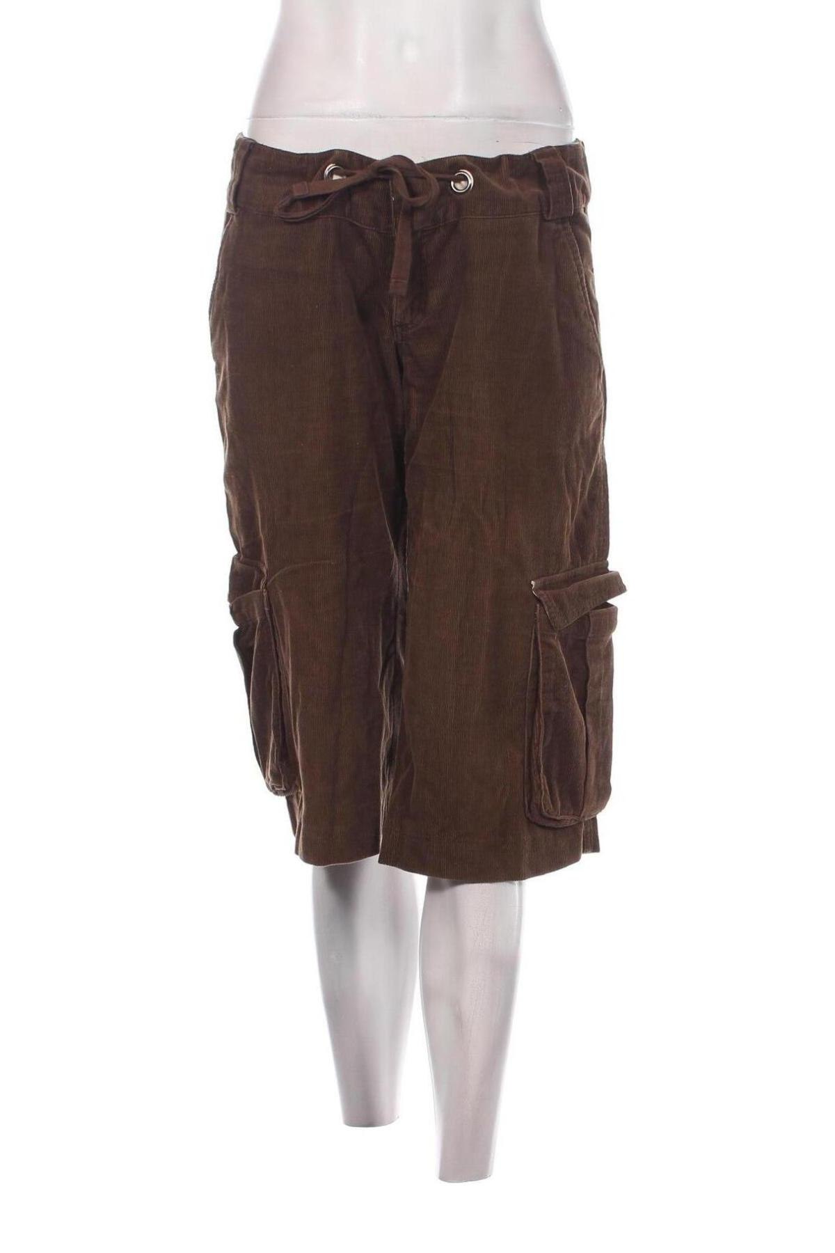 Pantaloni de velvet de femei Zara Trafaluc, Mărime M, Culoare Maro, Preț 41,89 Lei