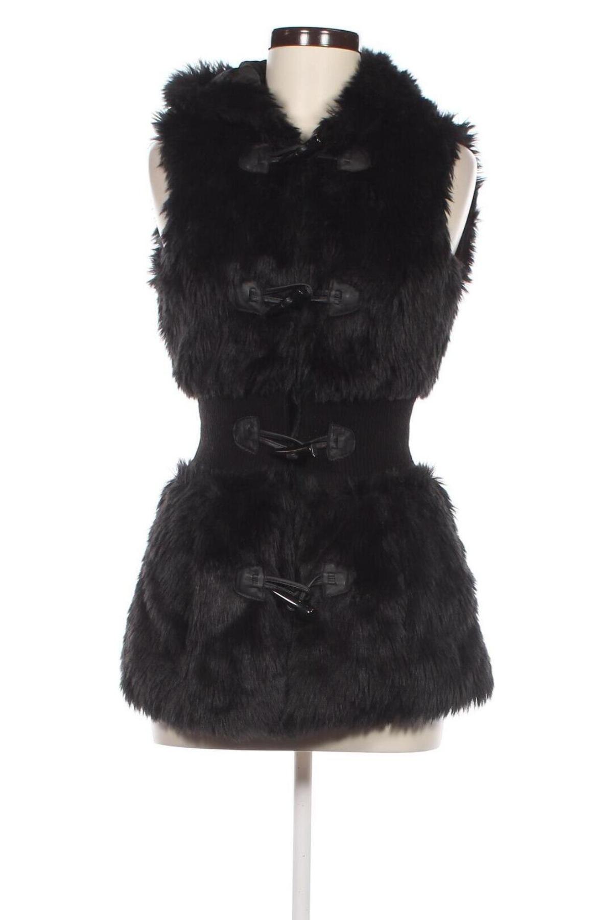 Γυναικείο γιλέκο Crazy Wool, Μέγεθος S, Χρώμα Μαύρο, Τιμή 15,68 €