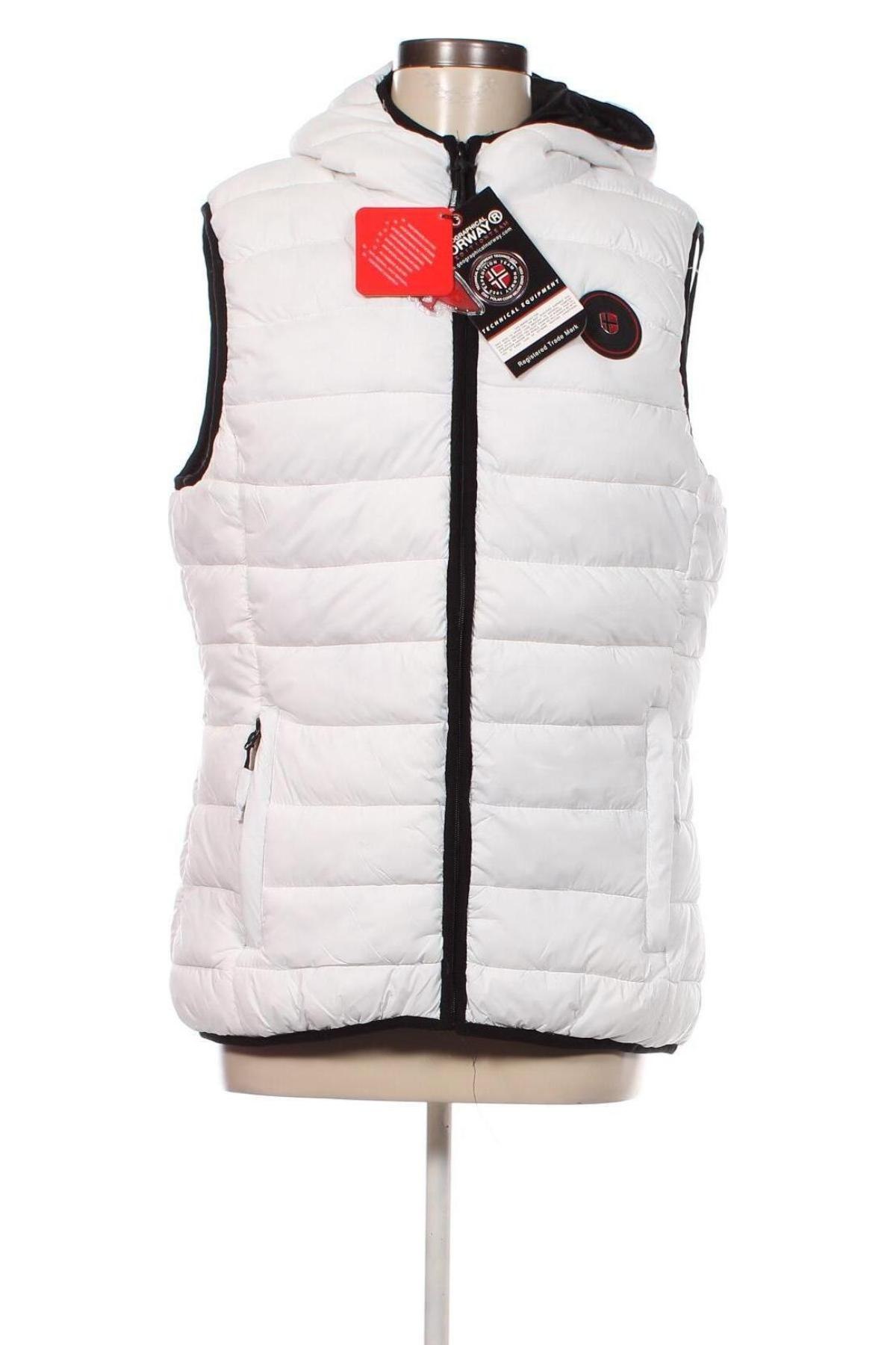 Vestă de femei Geographical Norway, Mărime XL, Culoare Alb, Preț 956,25 Lei