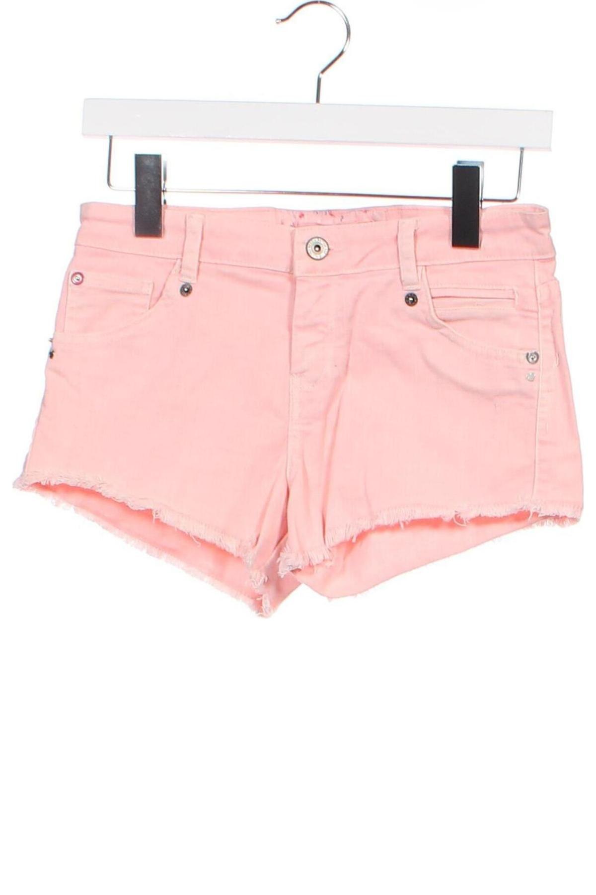 Pantaloni scurți de femei Bershka, Mărime XS, Culoare Roz, Preț 62,50 Lei