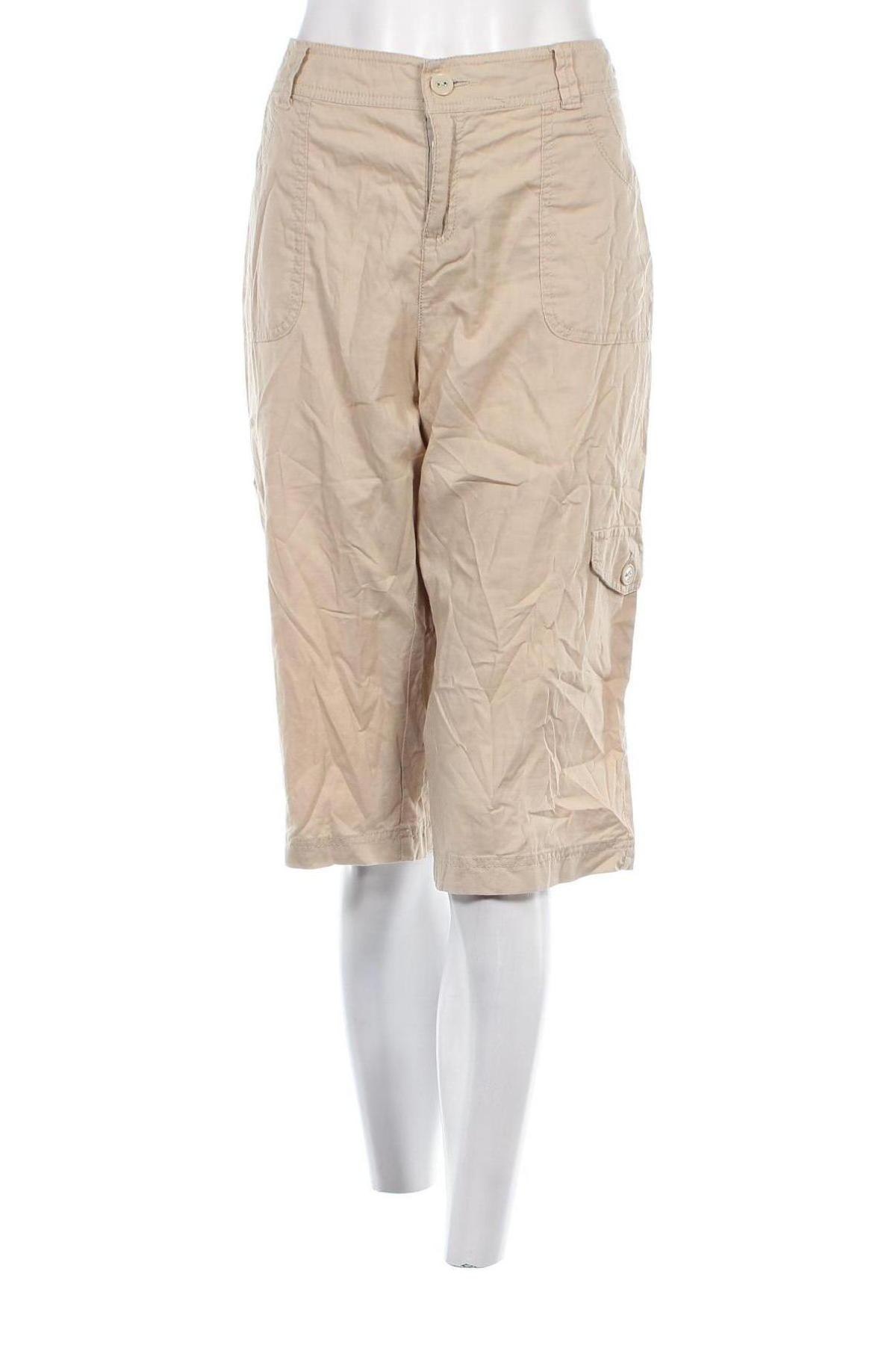 Pantaloni scurți de femei Biaggini, Mărime XL, Culoare Bej, Preț 35,63 Lei