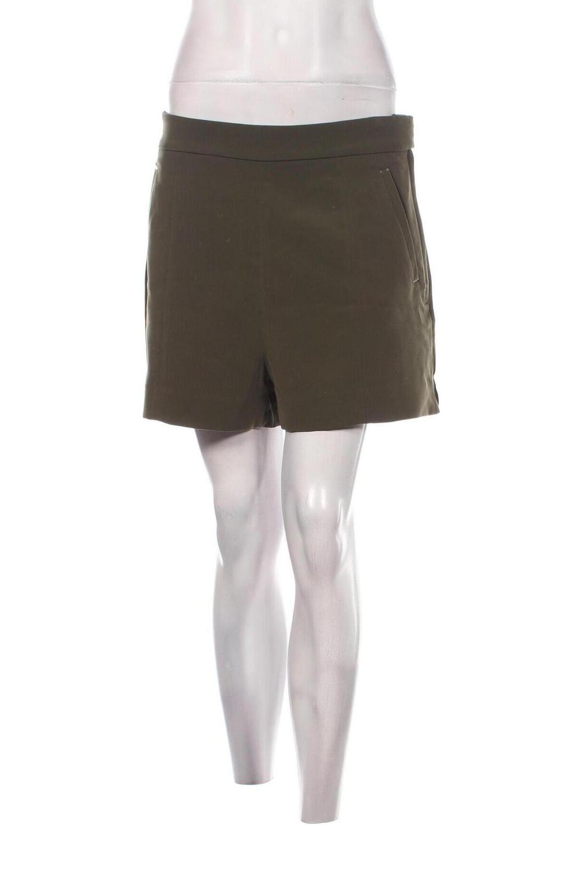 Дамски къс панталон H&M, Размер L, Цвят Зелен, Цена 10,26 лв.