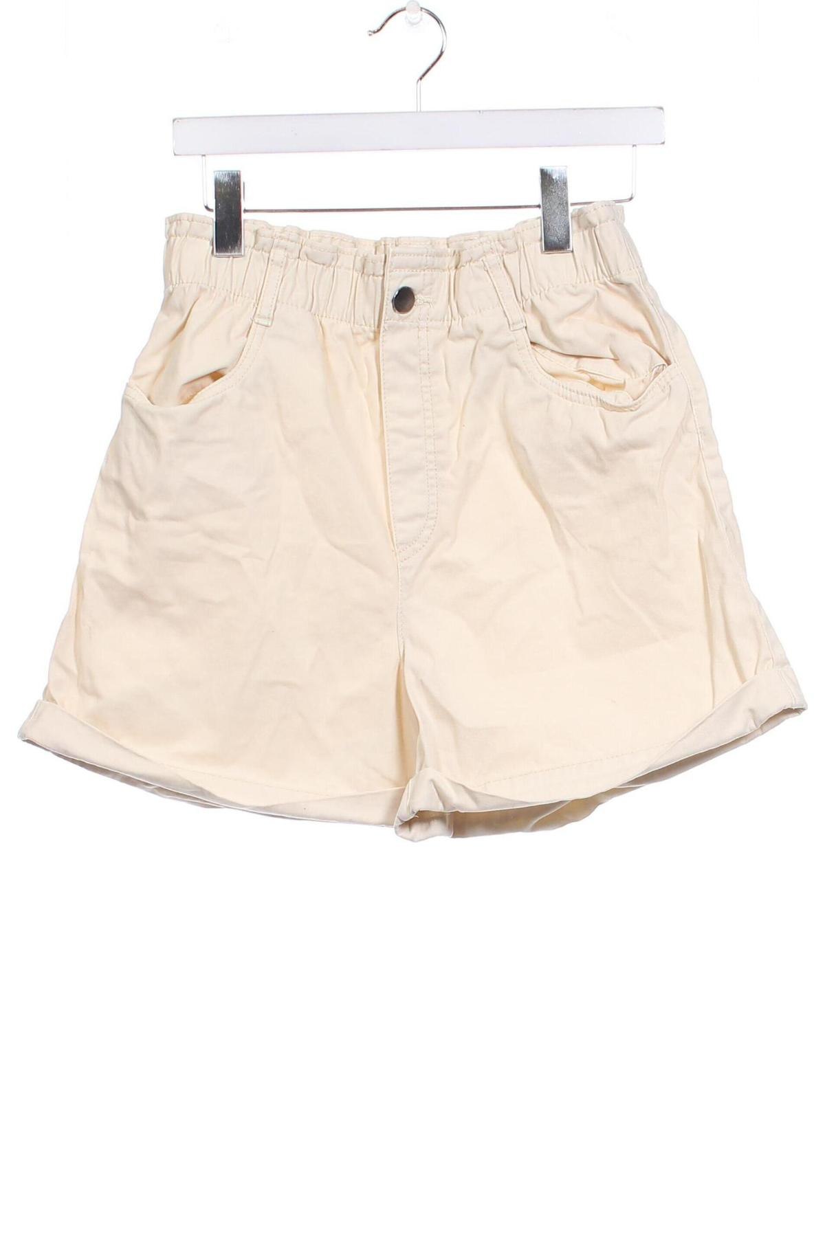 Pantaloni scurți de femei H&M, Mărime S, Culoare Ecru, Preț 49,87 Lei