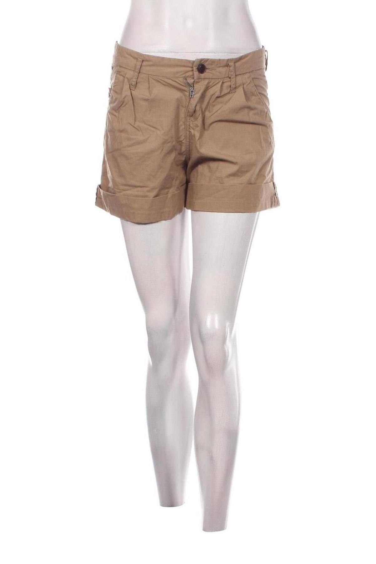 Pantaloni scurți de femei Hilfiger Denim, Mărime S, Culoare Bej, Preț 93,67 Lei