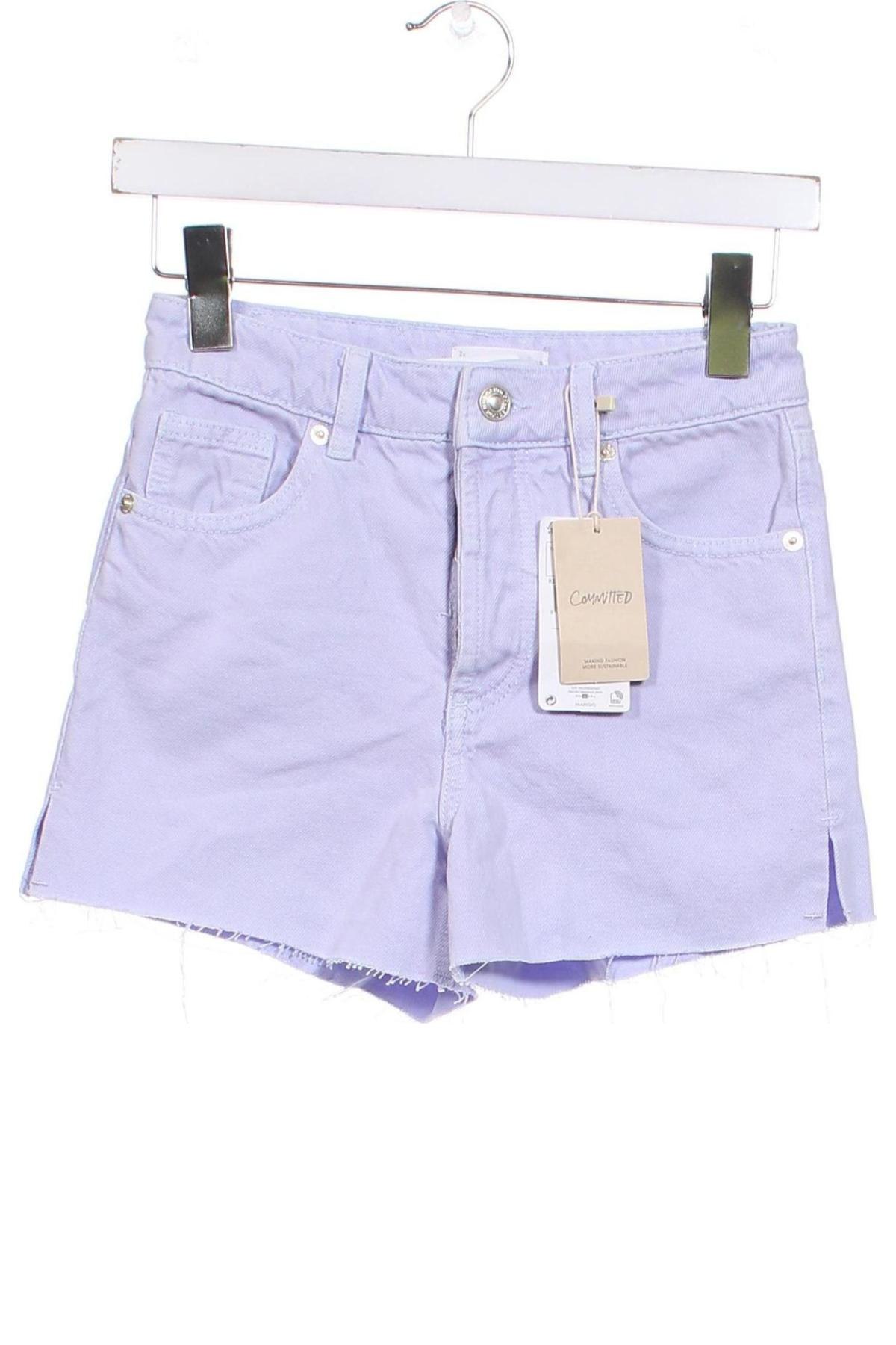 Damen Shorts Mango, Größe XS, Farbe Lila, Preis 10,67 €