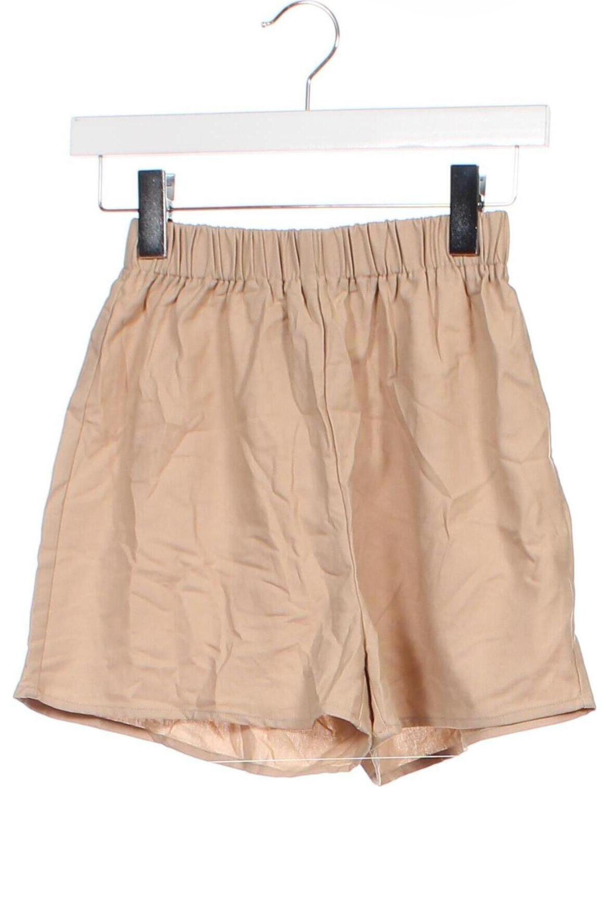 Γυναικείο κοντό παντελόνι Pretty Little Thing, Μέγεθος XXS, Χρώμα  Μπέζ, Τιμή 6,35 €