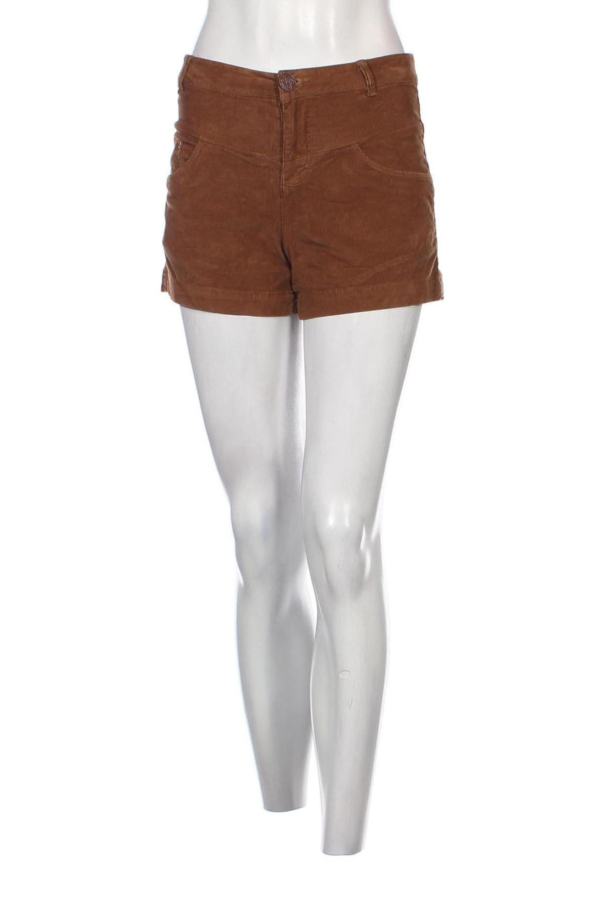 Дамски къс панталон Pull&Bear, Размер S, Цвят Кафяв, Цена 5,89 лв.