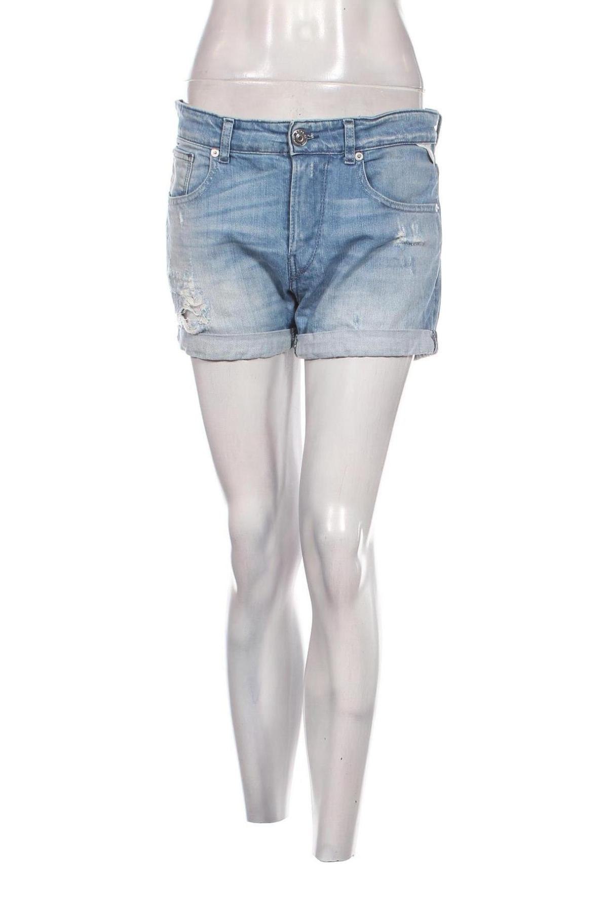 Γυναικείο κοντό παντελόνι Replay, Μέγεθος S, Χρώμα Μπλέ, Τιμή 42,98 €