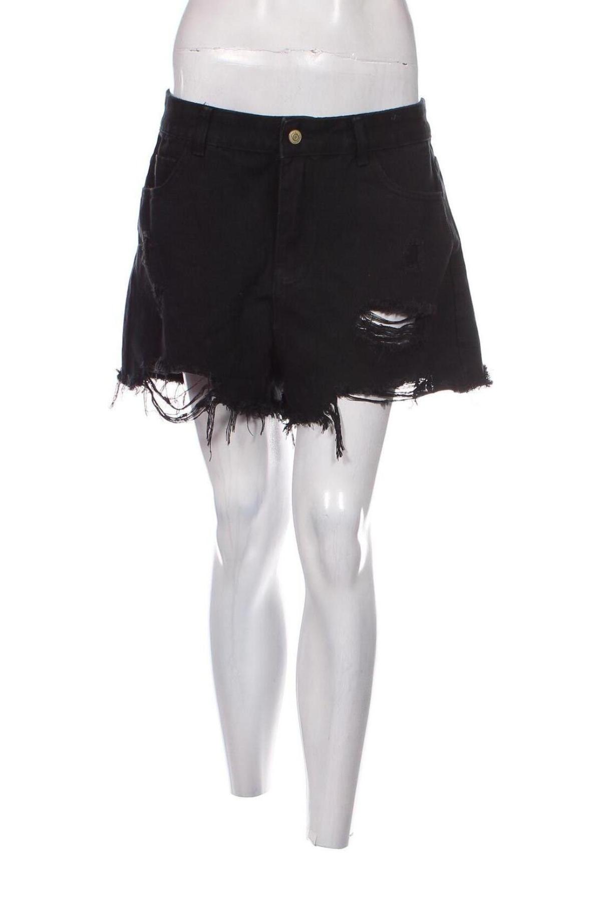 Γυναικείο κοντό παντελόνι SHEIN, Μέγεθος L, Χρώμα Μαύρο, Τιμή 11,75 €