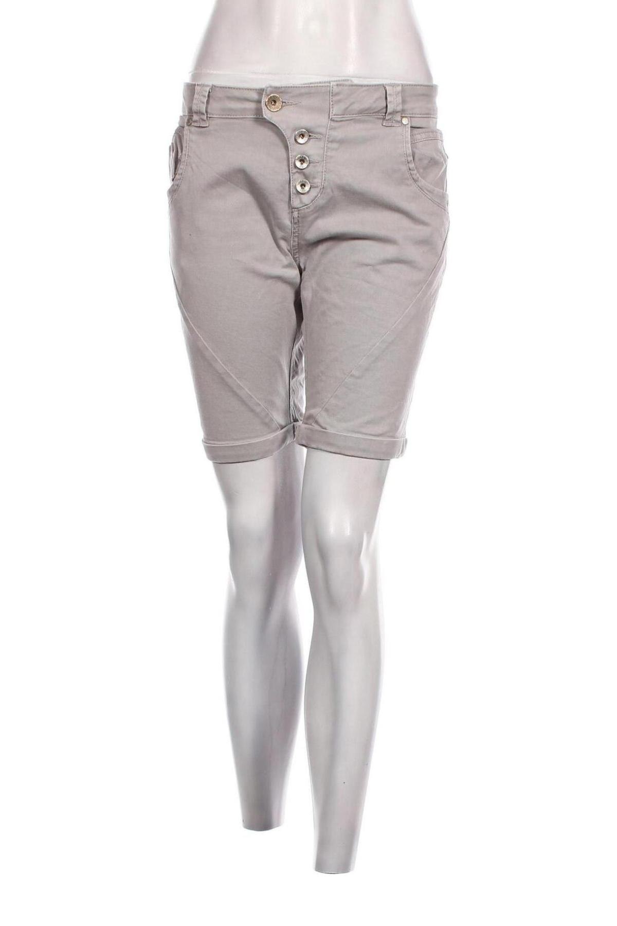 Γυναικείο κοντό παντελόνι Tom Tailor, Μέγεθος L, Χρώμα Γκρί, Τιμή 9,39 €