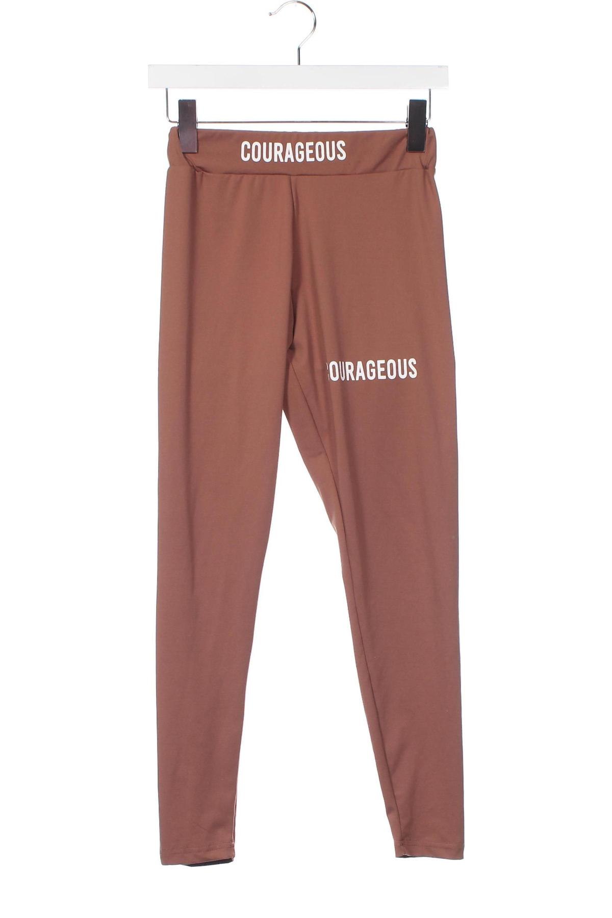 Damskie legginsy SHEIN, Rozmiar XS, Kolor Brązowy, Cena 17,08 zł