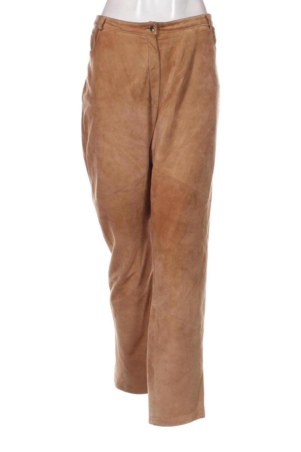 Damen Lederhose Elegance Paris, Größe XL, Farbe Beige, Preis 58,87 €