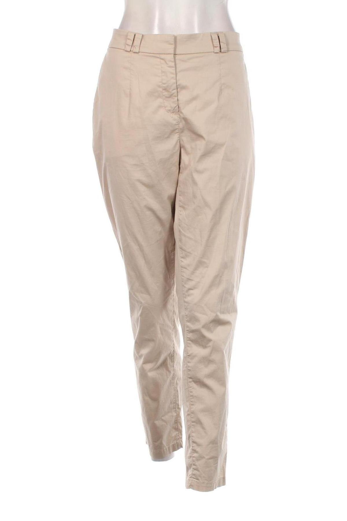 Γυναικείο παντελόνι Adagio, Μέγεθος L, Χρώμα  Μπέζ, Τιμή 14,83 €