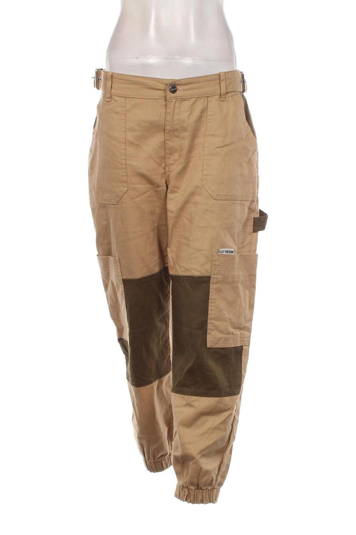 Dámské kalhoty  Bershka, Velikost M, Barva Béžová, Cena  462,00 Kč