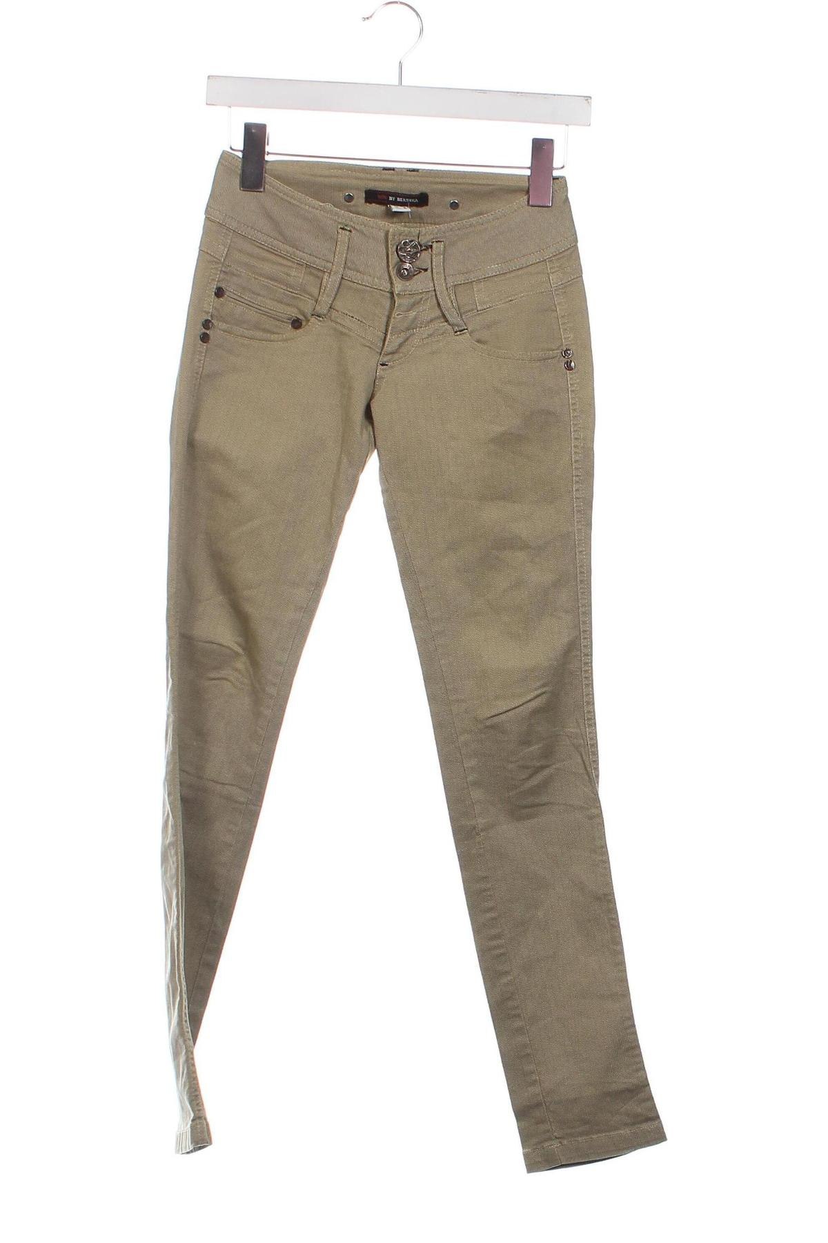 Pantaloni de femei Bershka, Mărime XXS, Culoare Verde, Preț 42,93 Lei