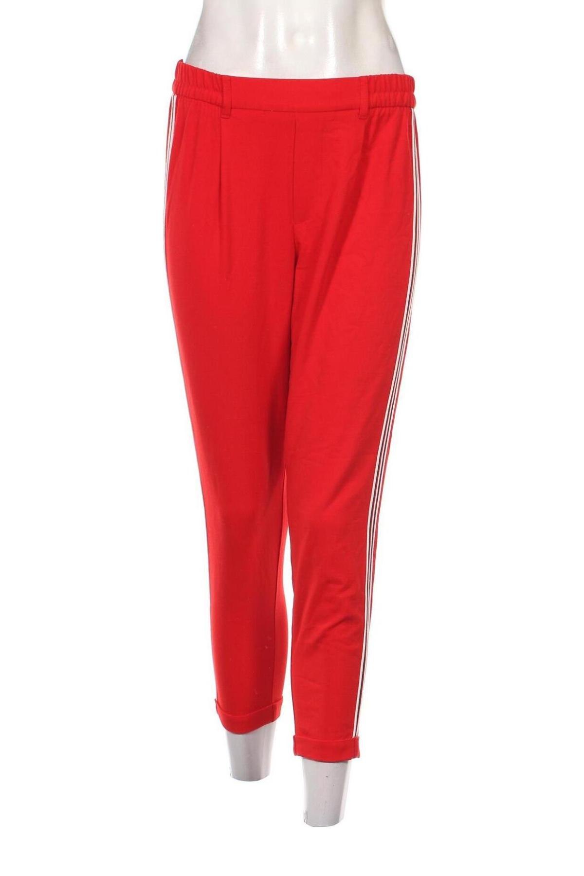 Pantaloni de femei Bershka, Mărime S, Culoare Roșu, Preț 38,16 Lei