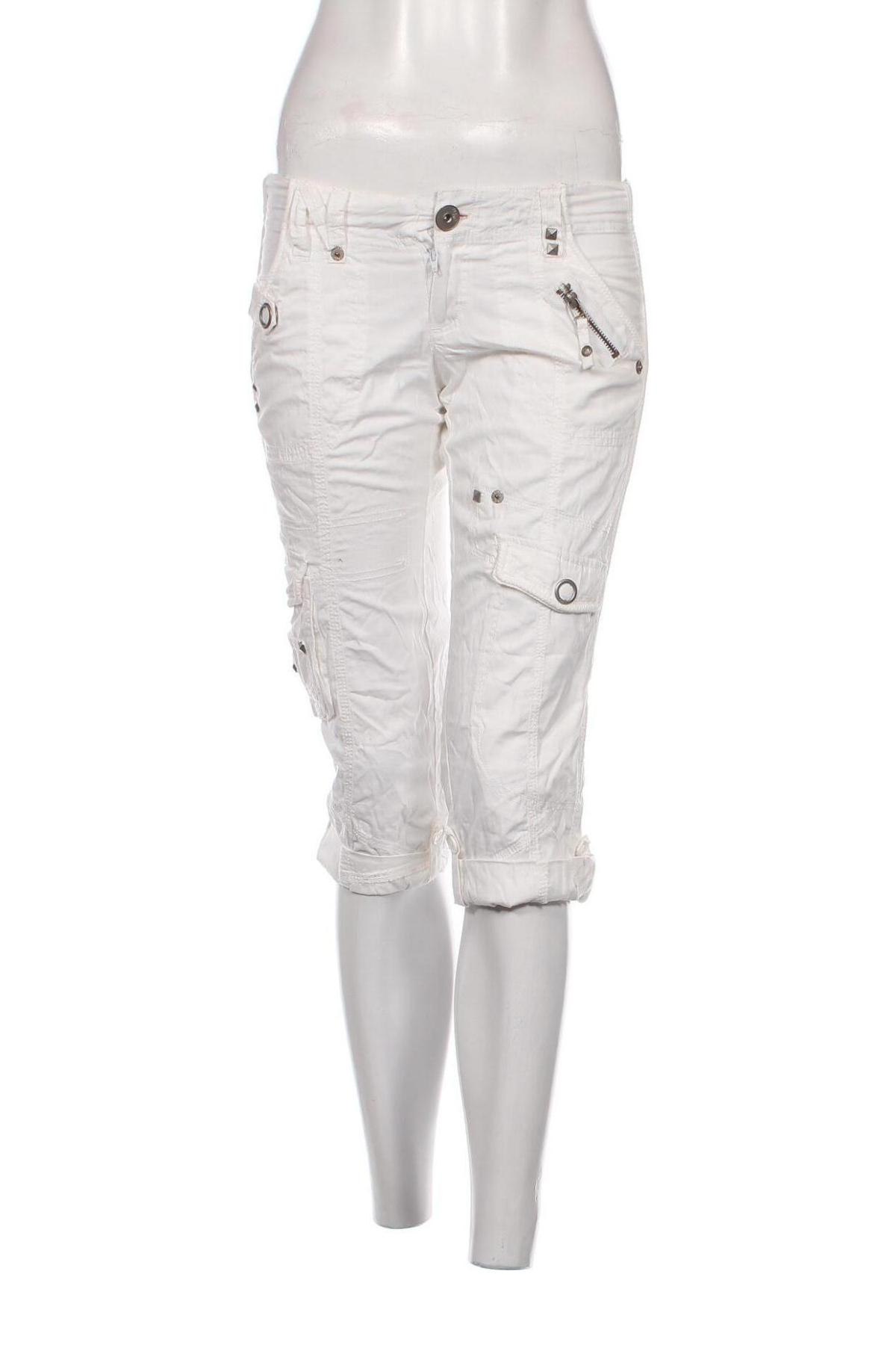 Γυναικείο παντελόνι Colours Of The World, Μέγεθος S, Χρώμα Λευκό, Τιμή 4,66 €