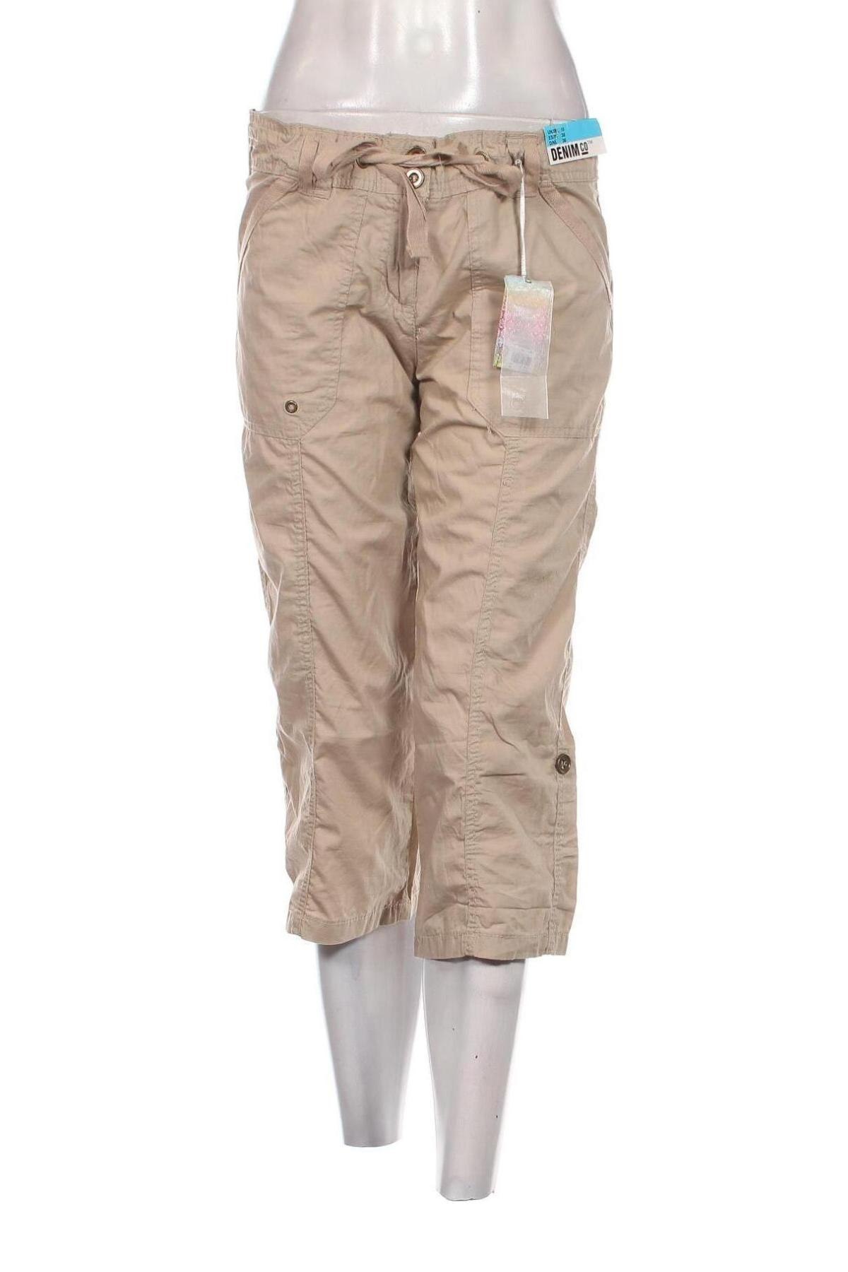 Pantaloni de femei Denim&Co., Mărime M, Culoare Bej, Preț 76,24 Lei