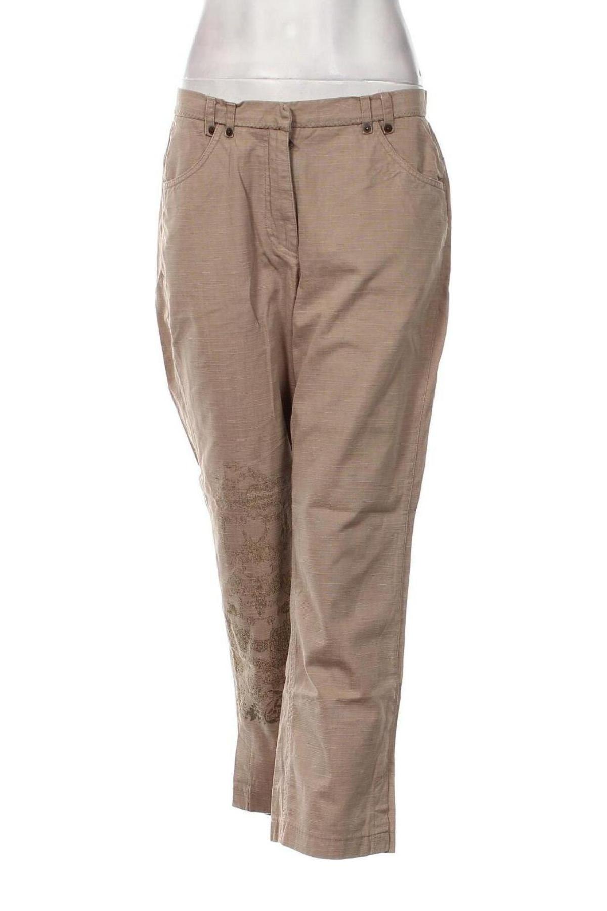 Дамски панталон Dranella, Размер M, Цвят Бежов, Цена 23,37 лв.