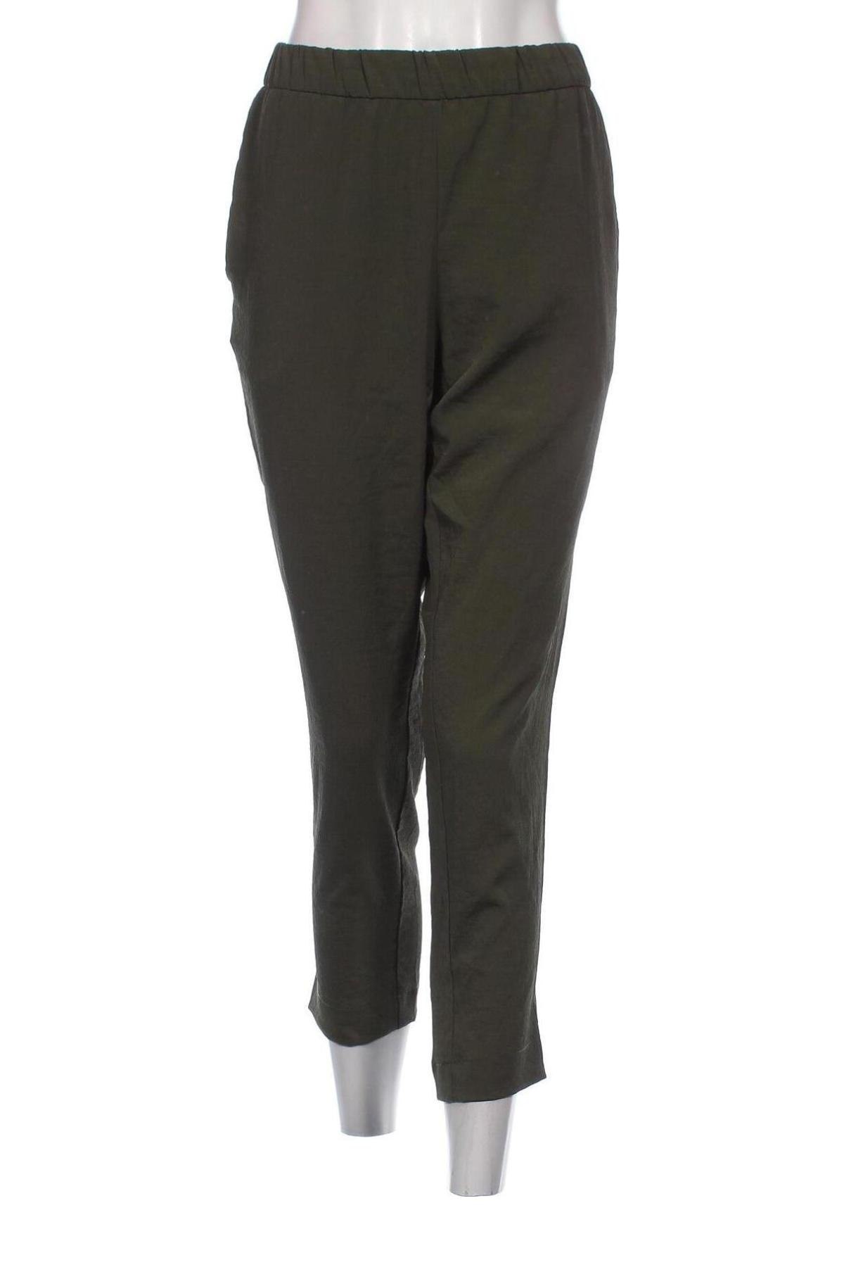 Pantaloni de femei H&M, Mărime L, Culoare Verde, Preț 48,65 Lei