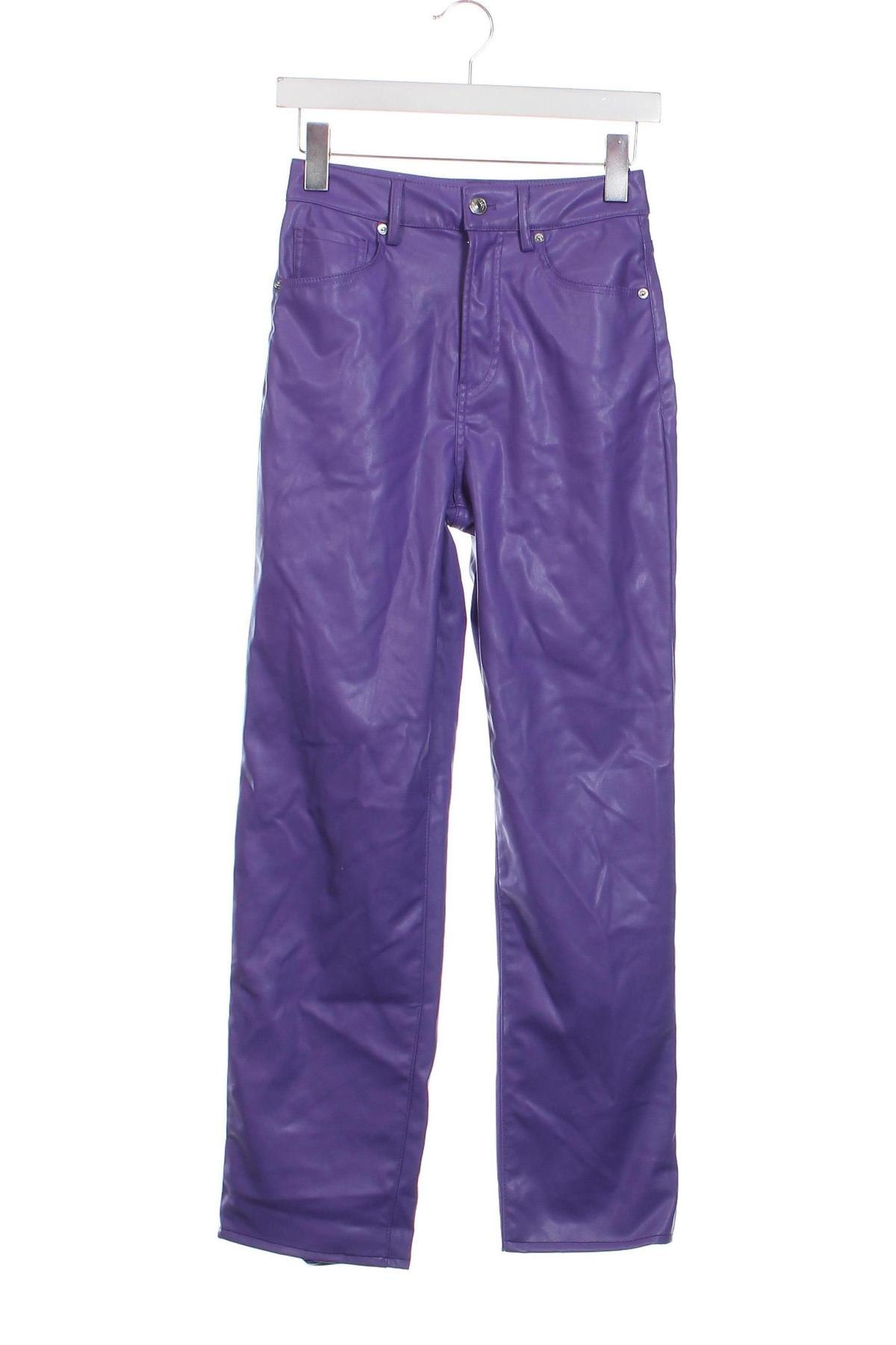 Дамски панталон H&M Divided, Размер XXS, Цвят Лилав, Цена 15,74 лв.