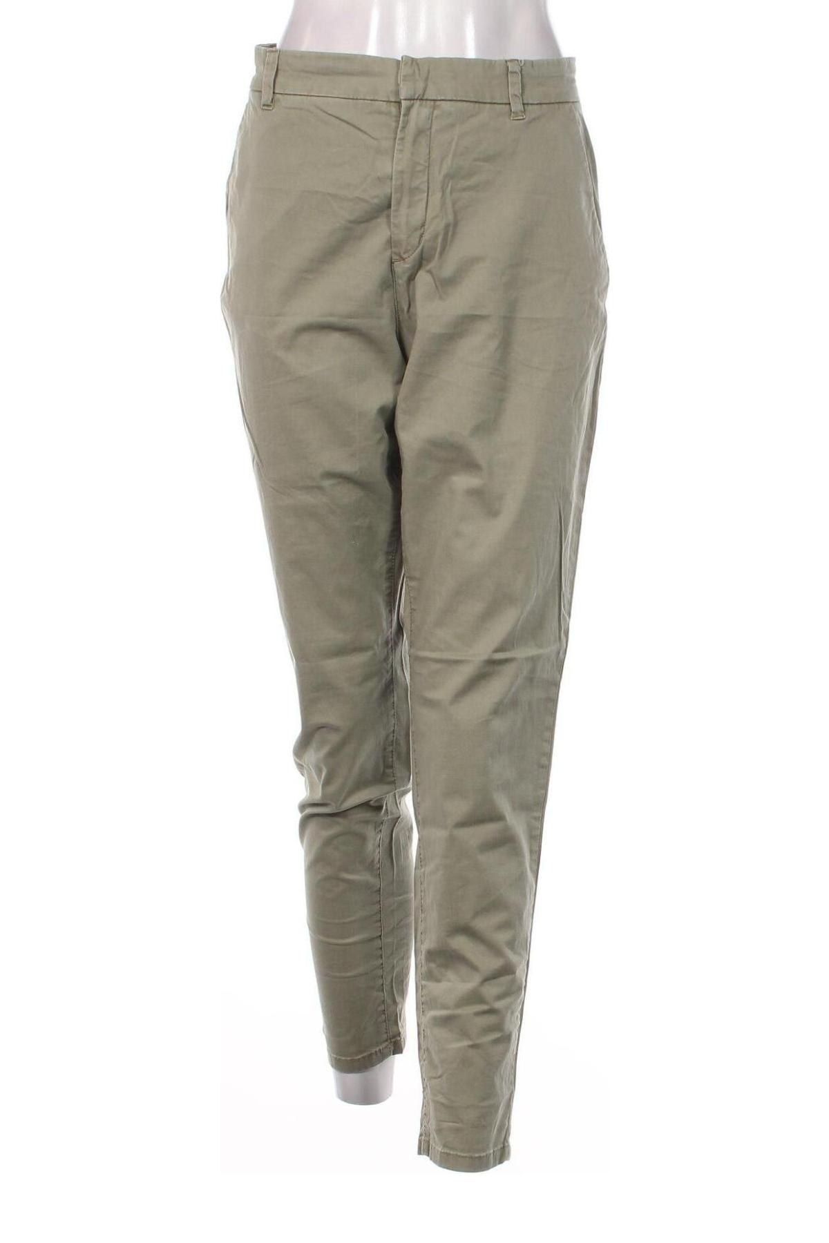 Дамски панталон H&M L.O.G.G., Размер L, Цвят Зелен, Цена 16,53 лв.
