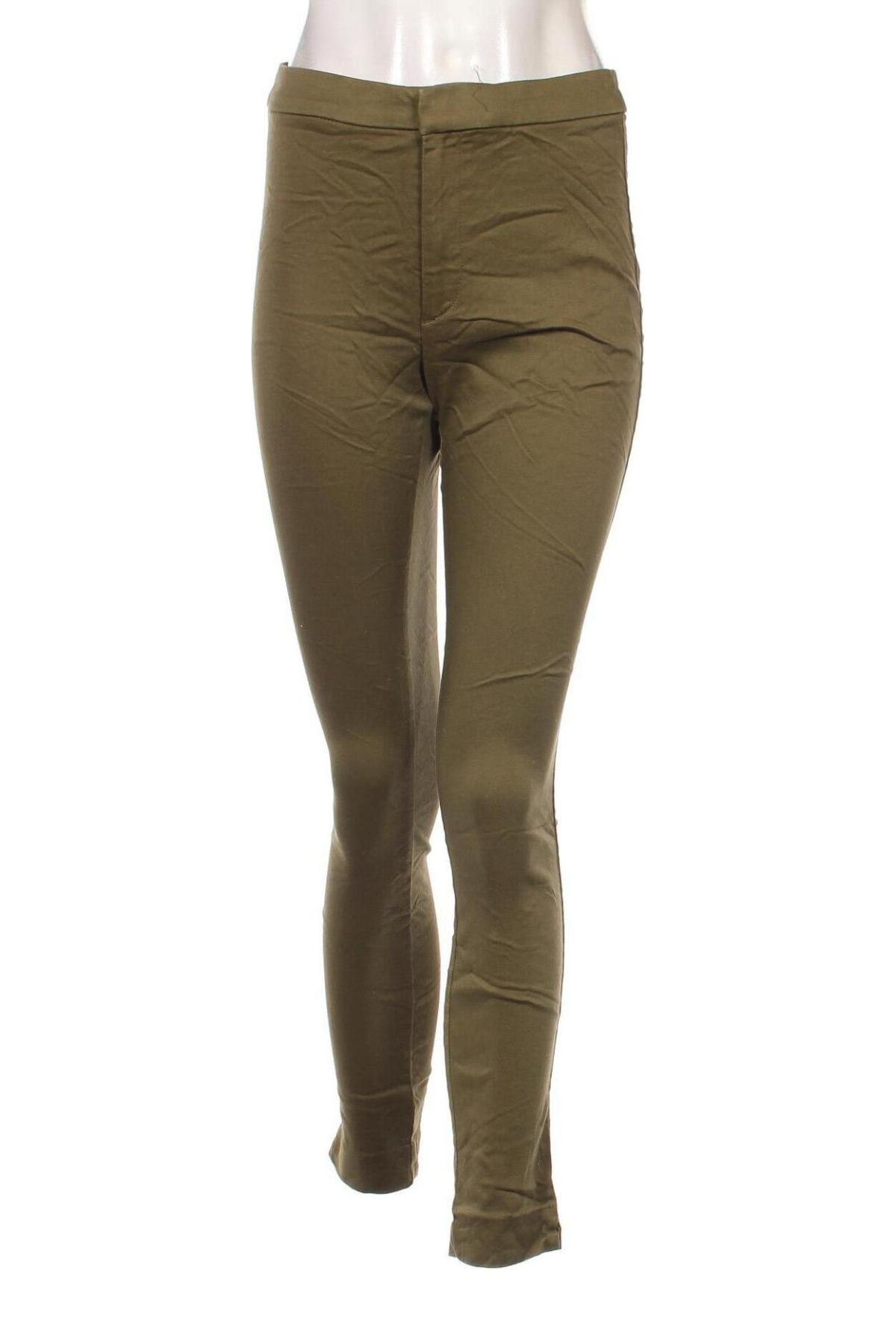 Pantaloni de femei H&M L.O.G.G., Mărime M, Culoare Verde, Preț 151,32 Lei