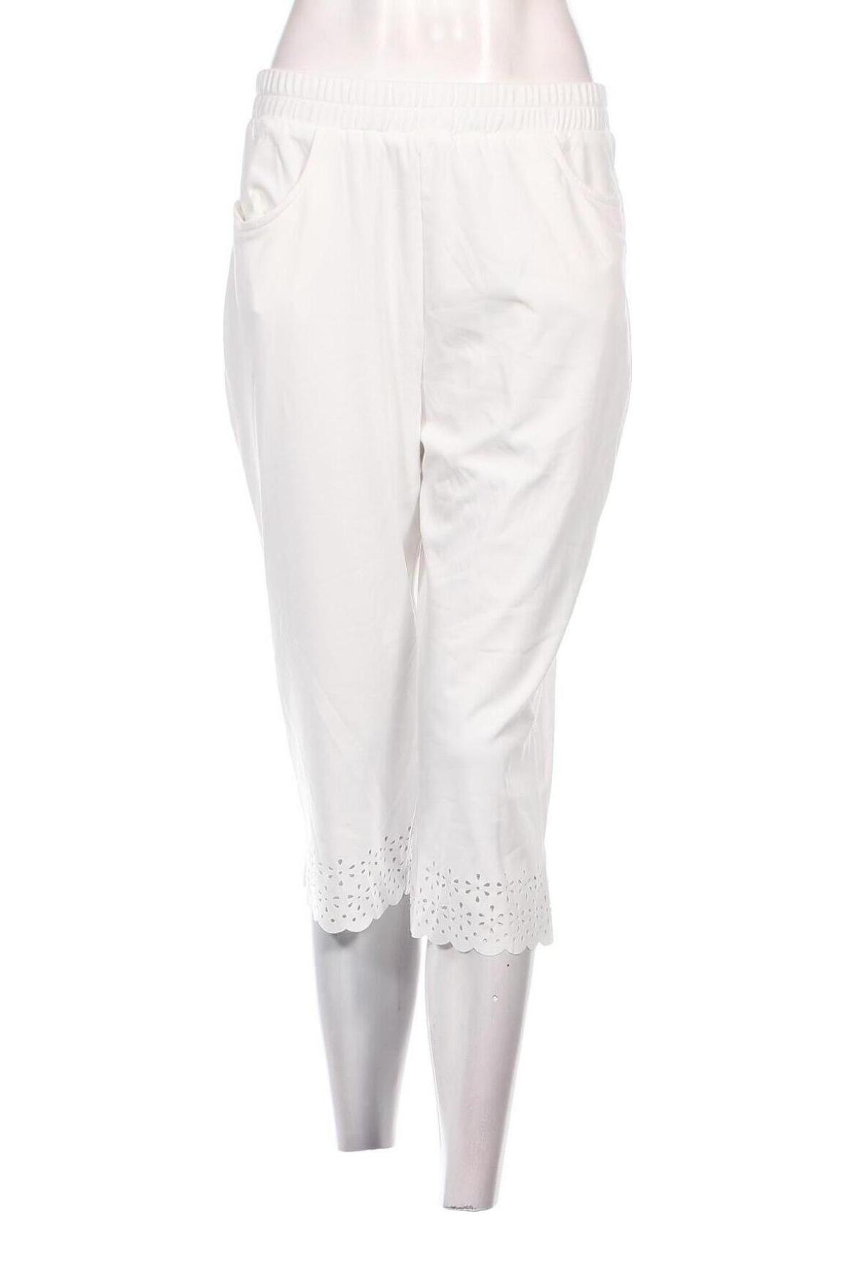 Γυναικείο παντελόνι JustFashionNow, Μέγεθος M, Χρώμα Λευκό, Τιμή 7,18 €