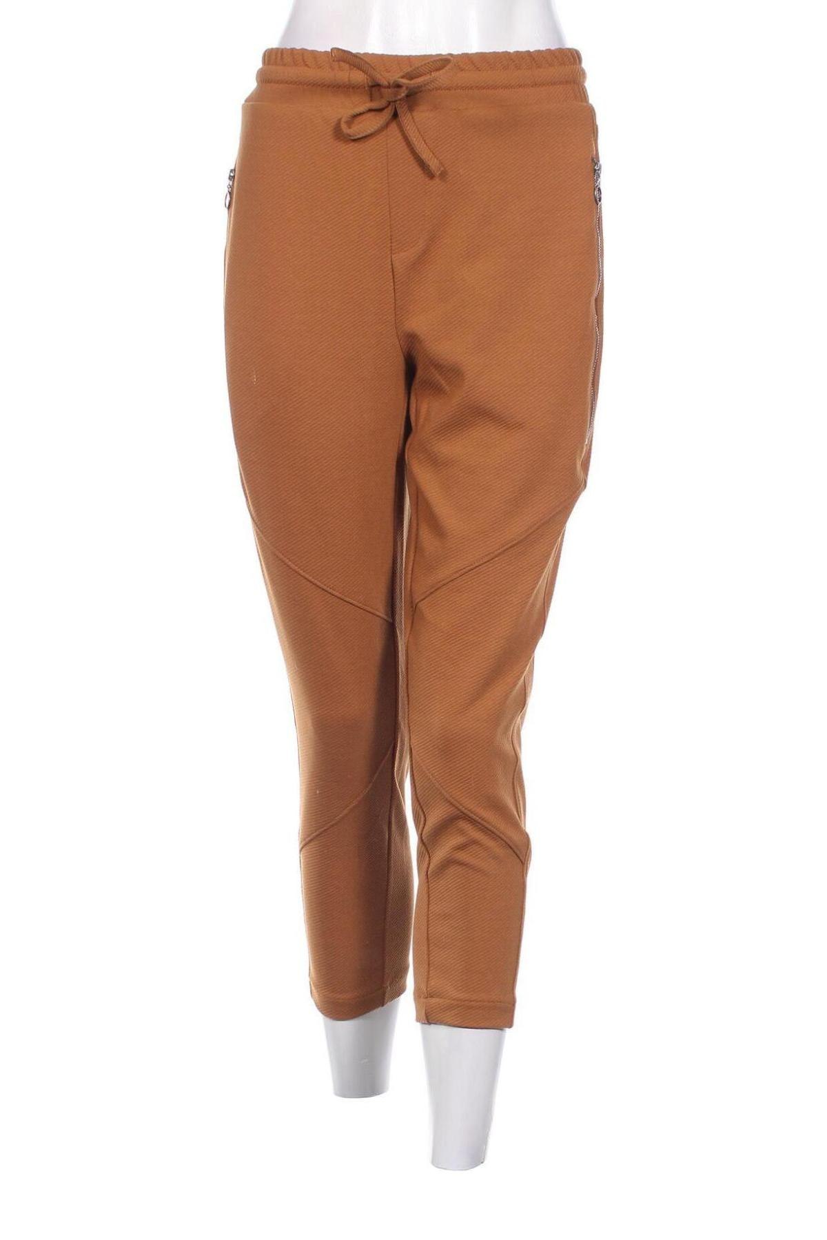 Pantaloni de femei Laura Torelli, Mărime M, Culoare Maro, Preț 26,71 Lei