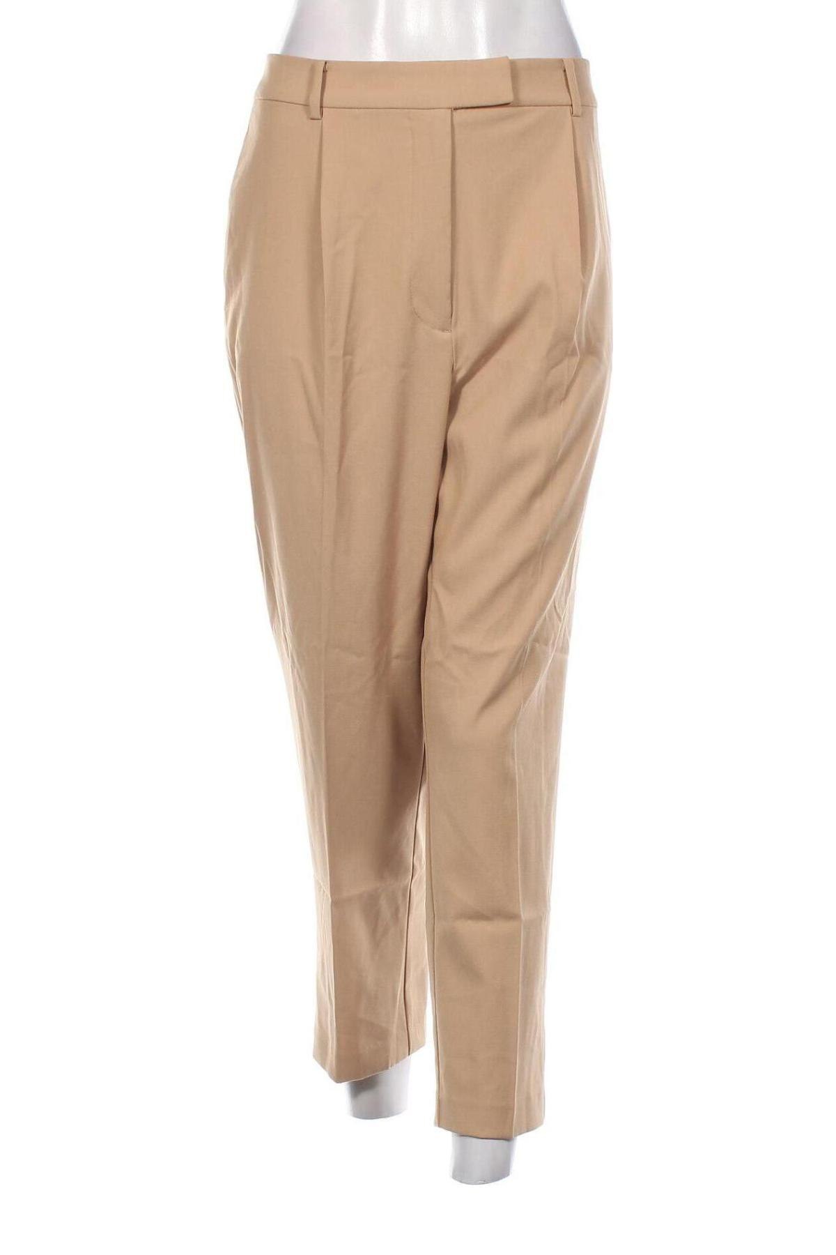 Pantaloni de femei Mango, Mărime XL, Culoare Bej, Preț 126,65 Lei