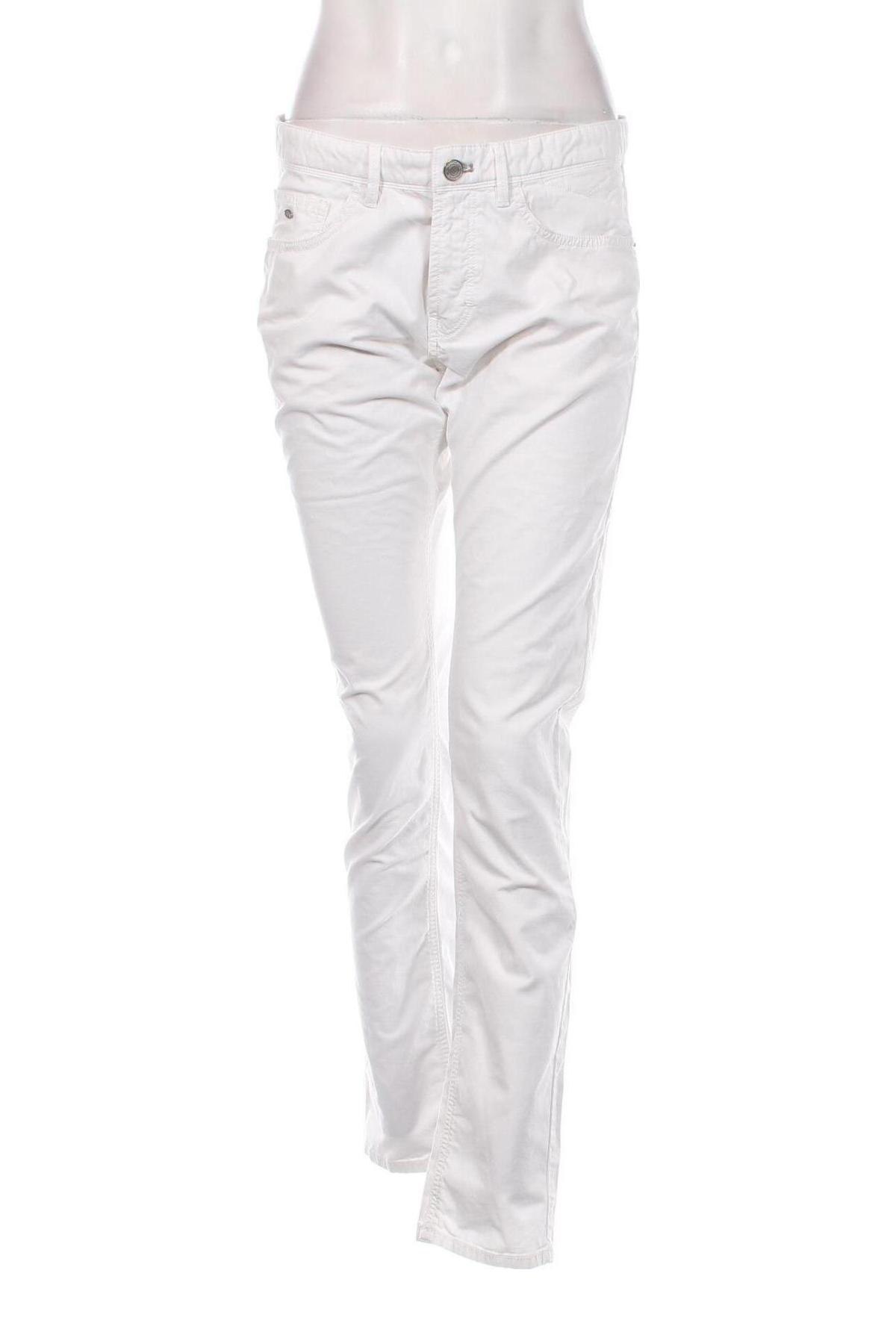 Дамски панталон Massimo Dutti, Размер S, Цвят Бял, Цена 40,80 лв.