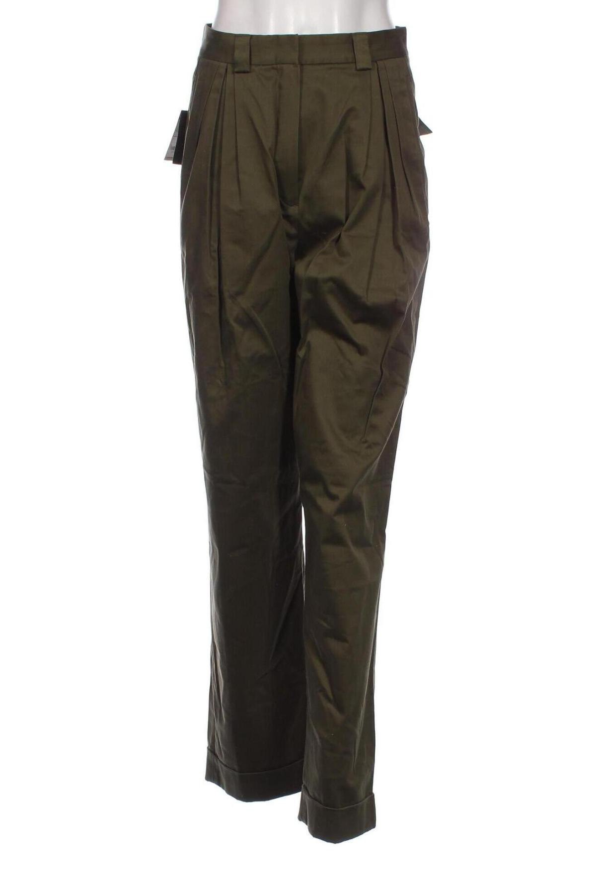 Pantaloni de femei Massimo Dutti, Mărime S, Culoare Verde, Preț 513,16 Lei