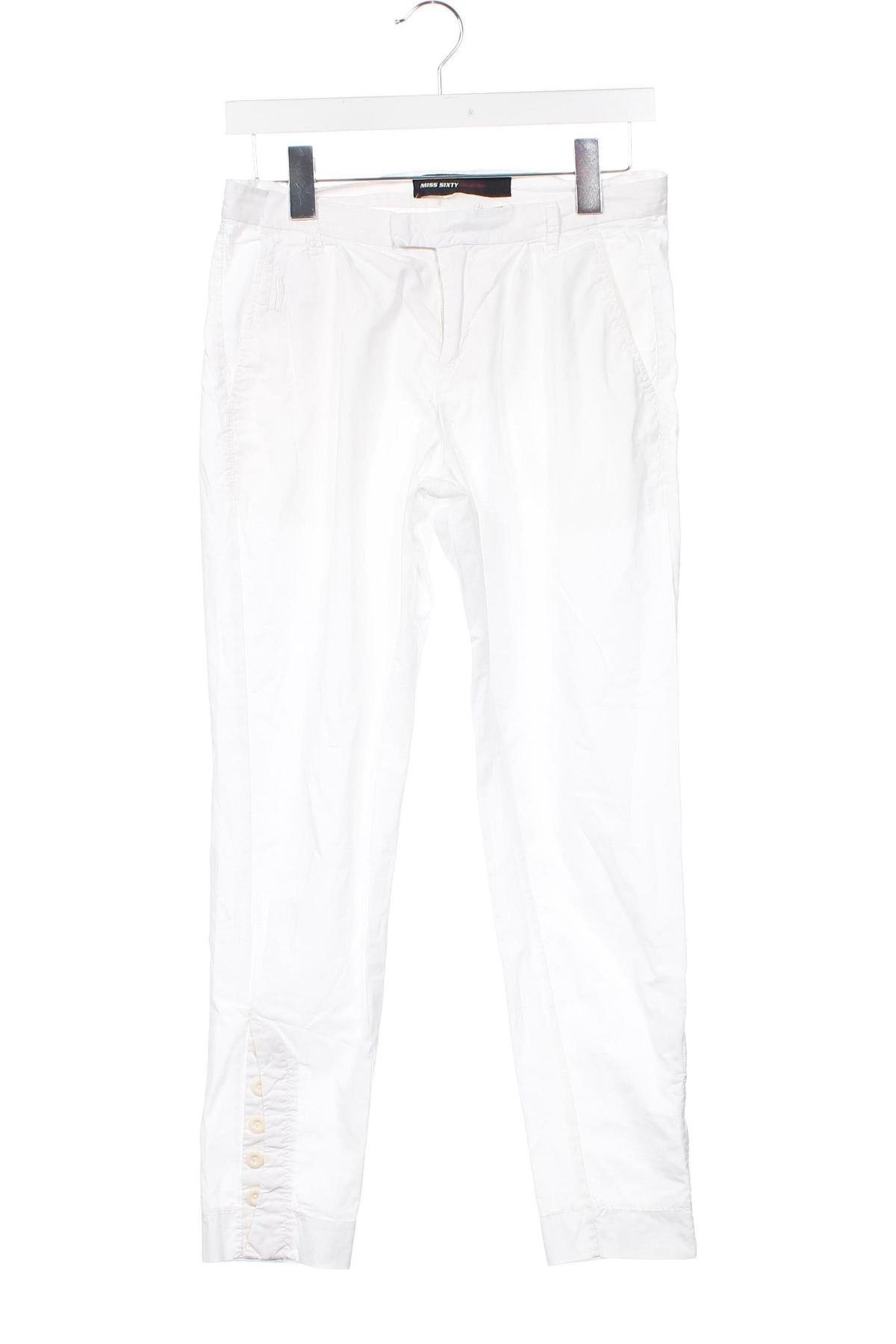 Γυναικείο παντελόνι Miss Sixty, Μέγεθος XS, Χρώμα Λευκό, Τιμή 25,55 €