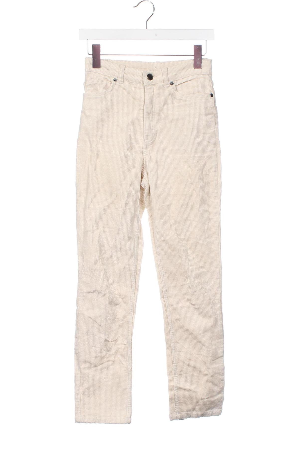 Дамски панталон Monki, Размер XXS, Цвят Екрю, Цена 7,75 лв.