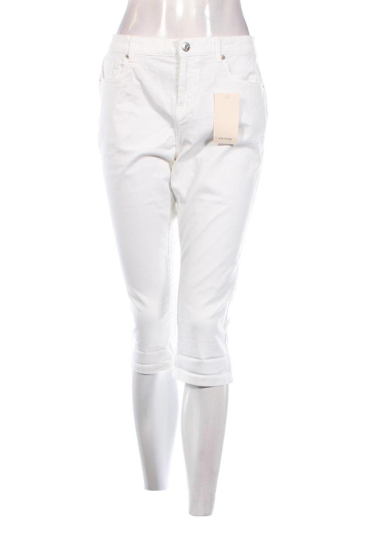 Pantaloni de femei Orsay, Mărime L, Culoare Alb, Preț 76,46 Lei
