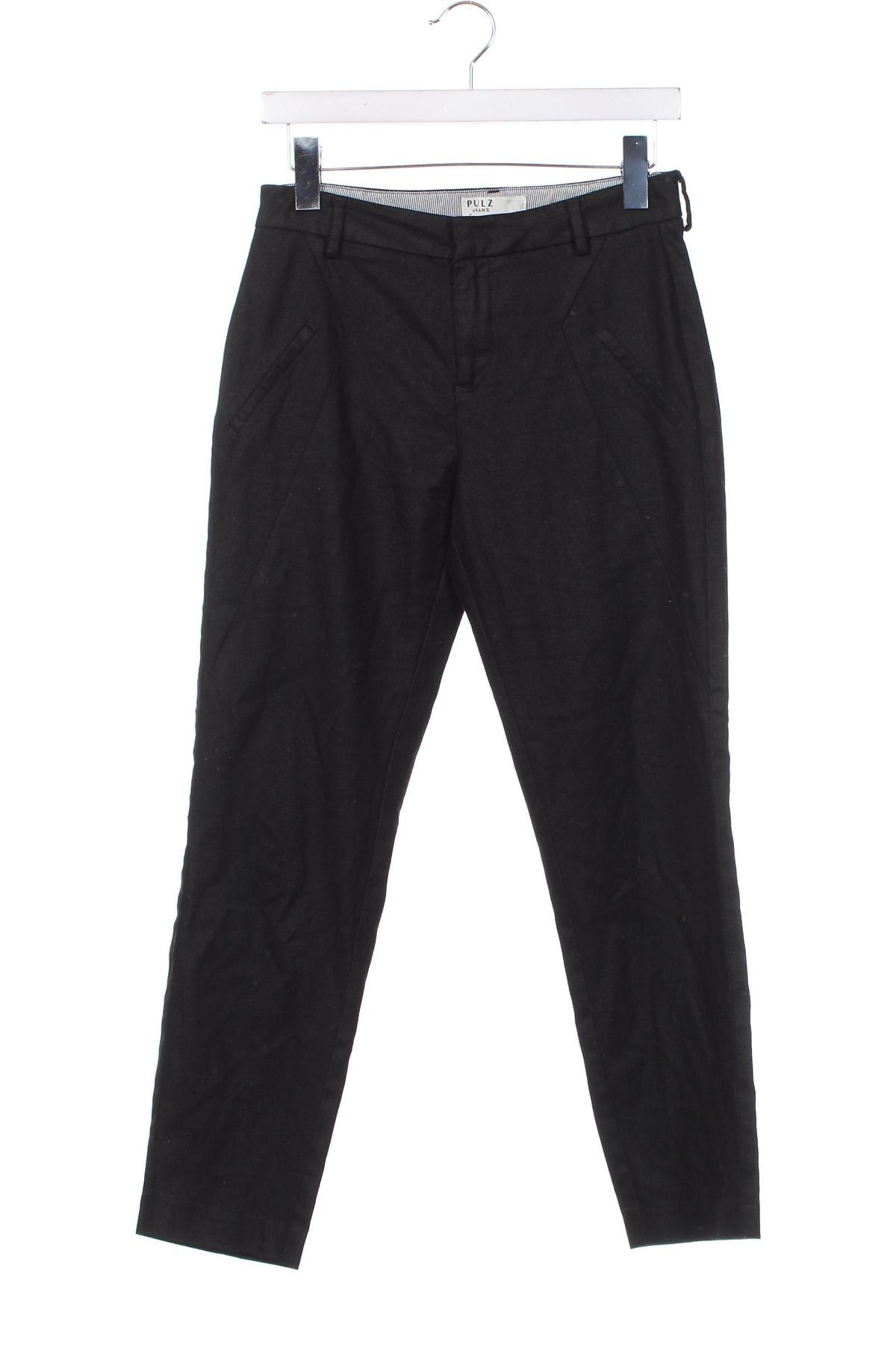 Γυναικείο παντελόνι Pulz Jeans, Μέγεθος XS, Χρώμα Μαύρο, Τιμή 6,59 €