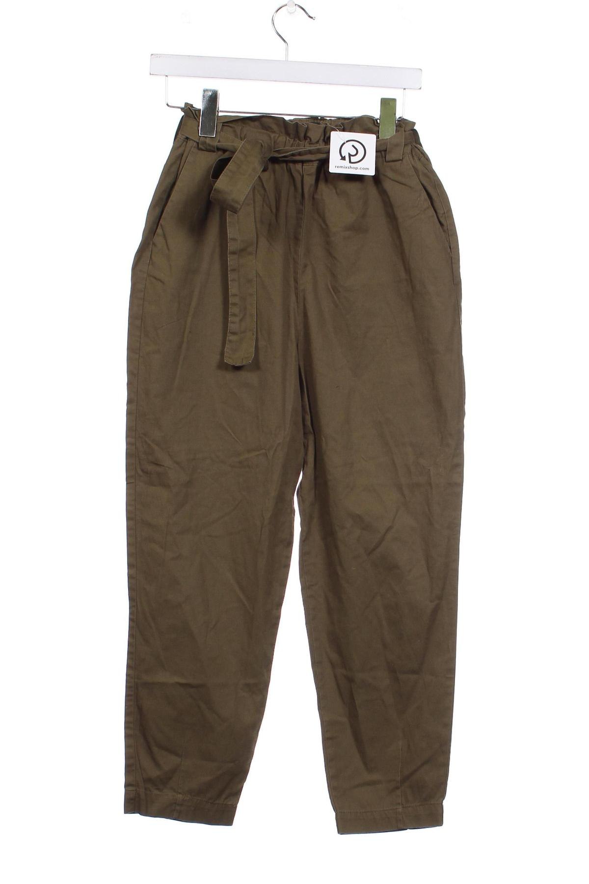 Pantaloni de femei Reserved, Mărime XS, Culoare Verde, Preț 44,89 Lei