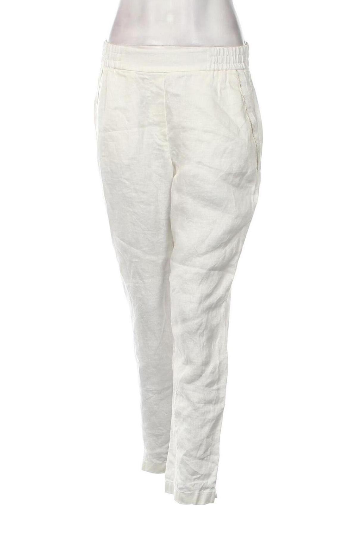 Дамски панталон S.Oliver Black Label, Размер S, Цвят Бял, Цена 38,76 лв.