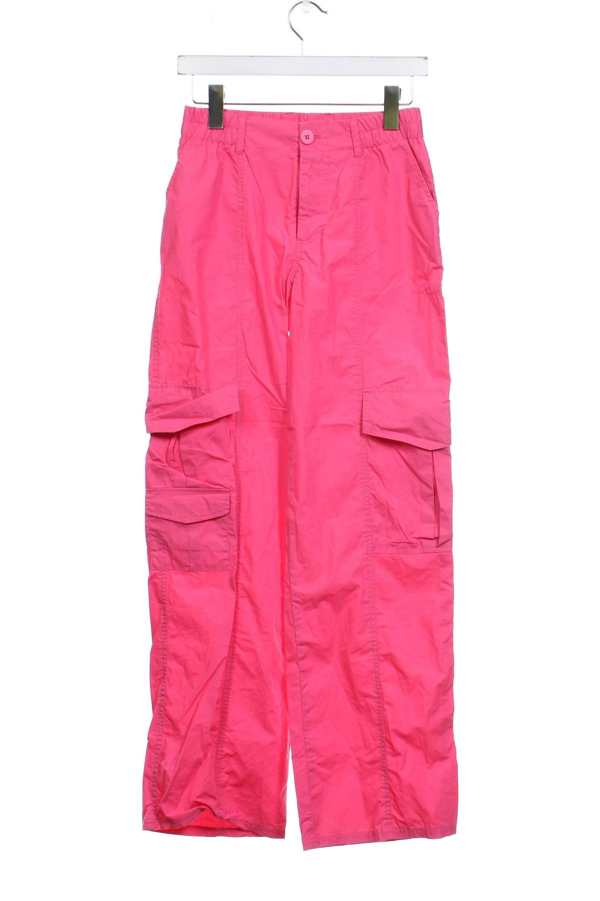 Дамски панталон Sinsay, Размер XS, Цвят Розов, Цена 16,53 лв.
