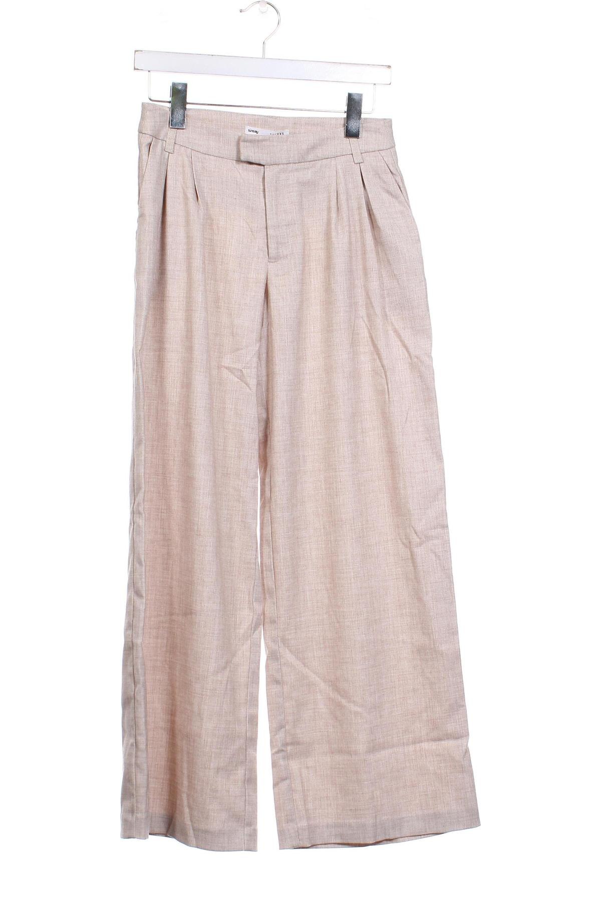 Pantaloni de femei Sinsay, Mărime XXS, Culoare Bej, Preț 44,39 Lei