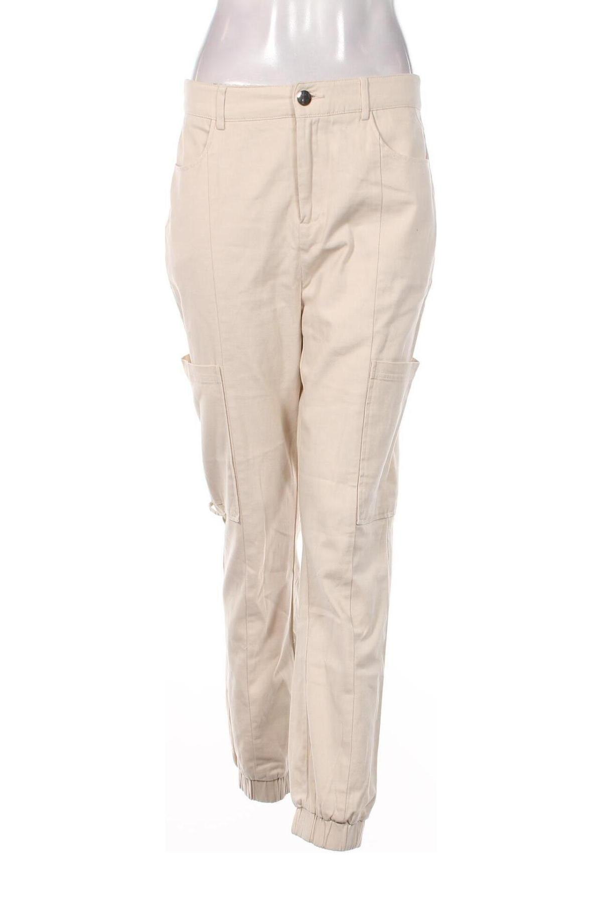 Дамски панталон Sinsay, Размер M, Цвят Бежов, Цена 16,52 лв.