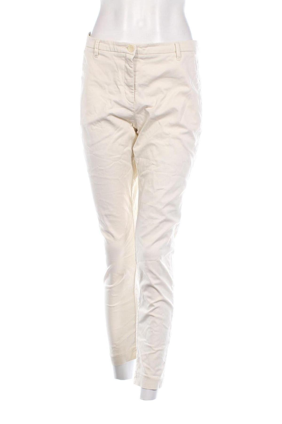 Дамски панталон Sisley, Размер L, Цвят Екрю, Цена 37,40 лв.
