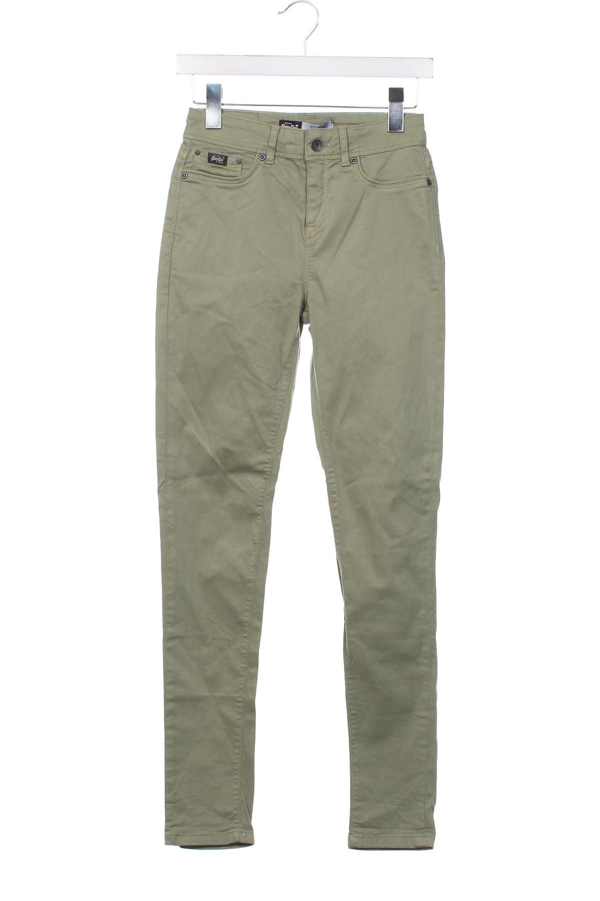 Pantaloni de femei Superdry, Mărime XS, Culoare Verde, Preț 77,90 Lei