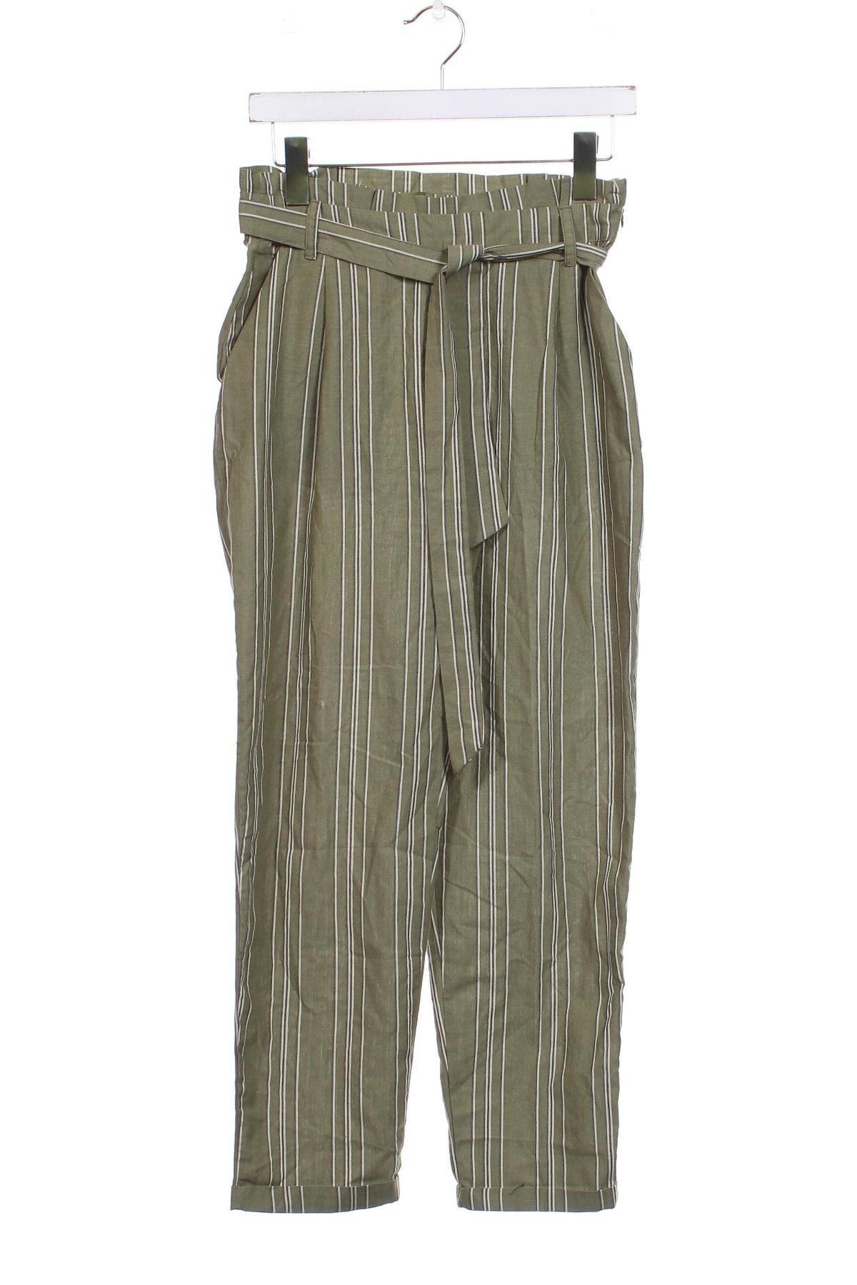 Γυναικείο παντελόνι Terranova, Μέγεθος XS, Χρώμα Πράσινο, Τιμή 5,38 €