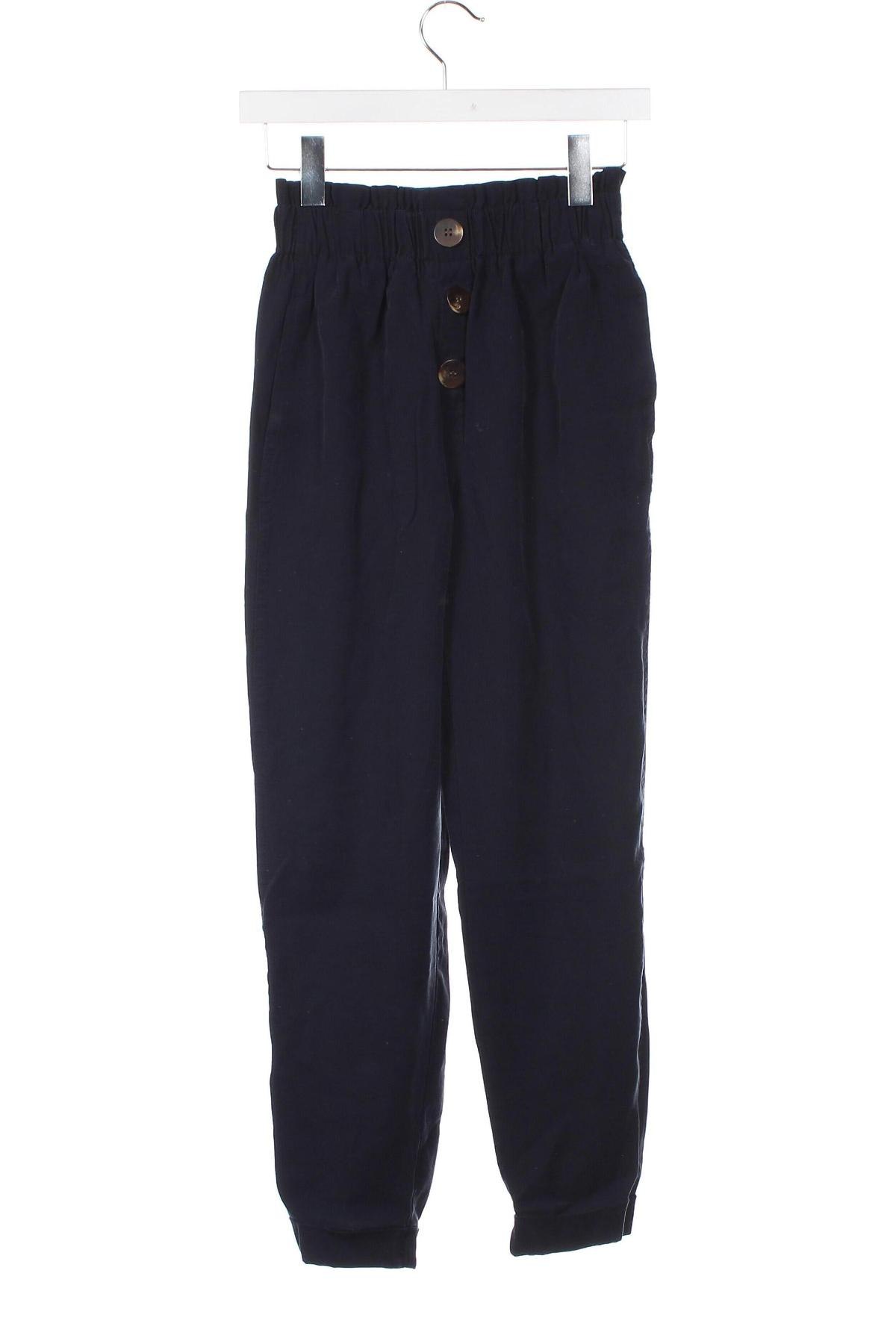 Дамски панталон Zara, Размер XS, Цвят Син, Цена 15,39 лв.
