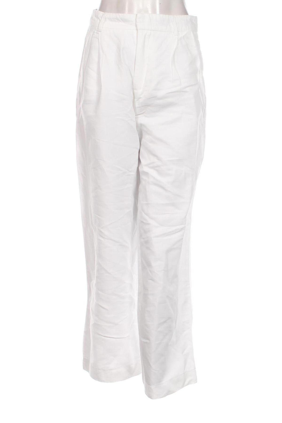 Pantaloni de femei Zara, Mărime S, Culoare Alb, Preț 69,00 Lei