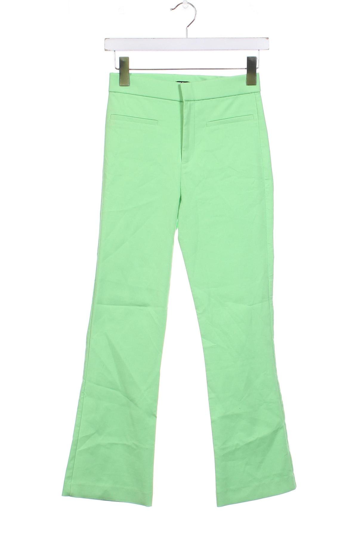 Dámské kalhoty  Zara, Velikost XS, Barva Zelená, Cena  112,00 Kč