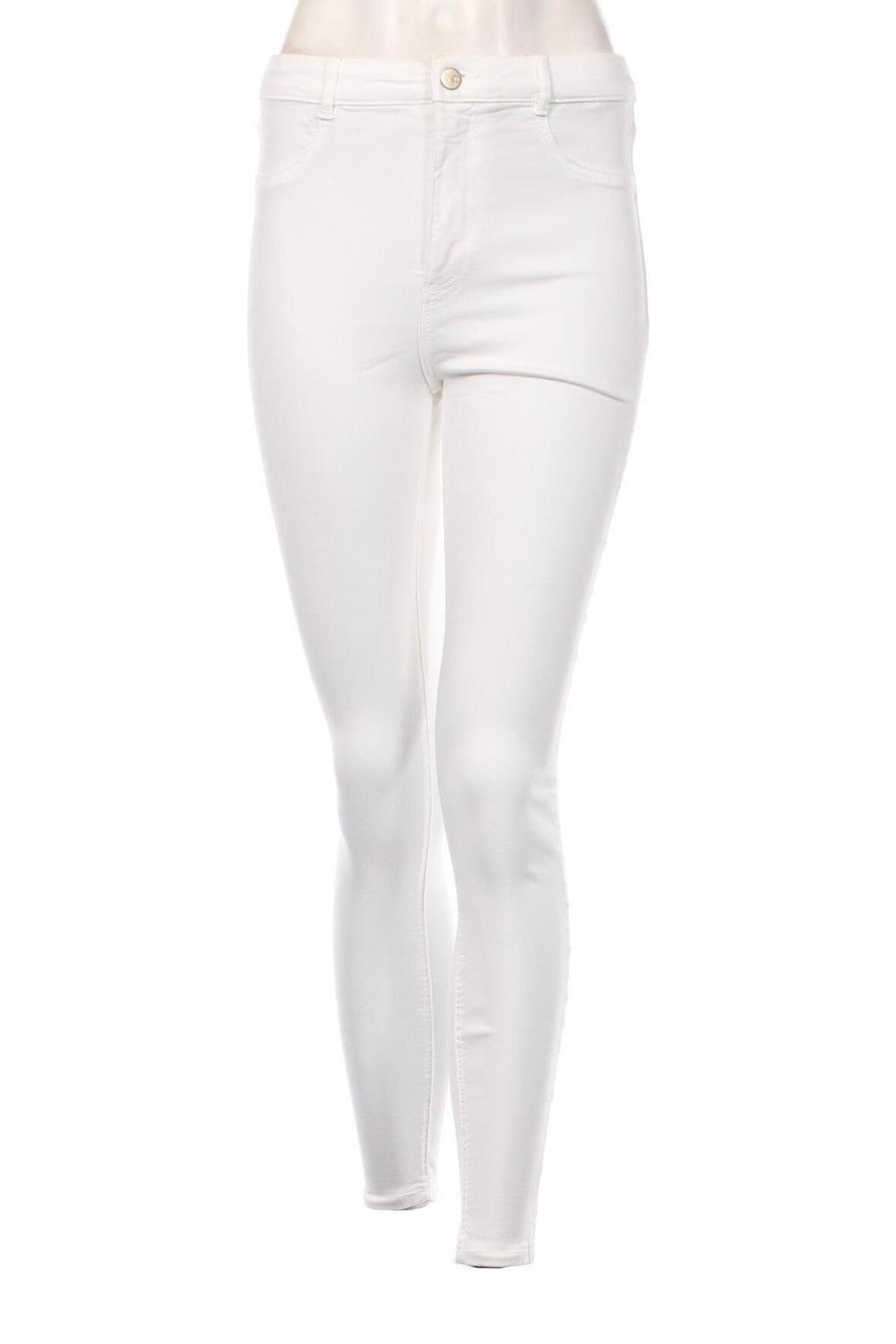 Pantaloni de femei Zara, Mărime S, Culoare Alb, Preț 88,82 Lei