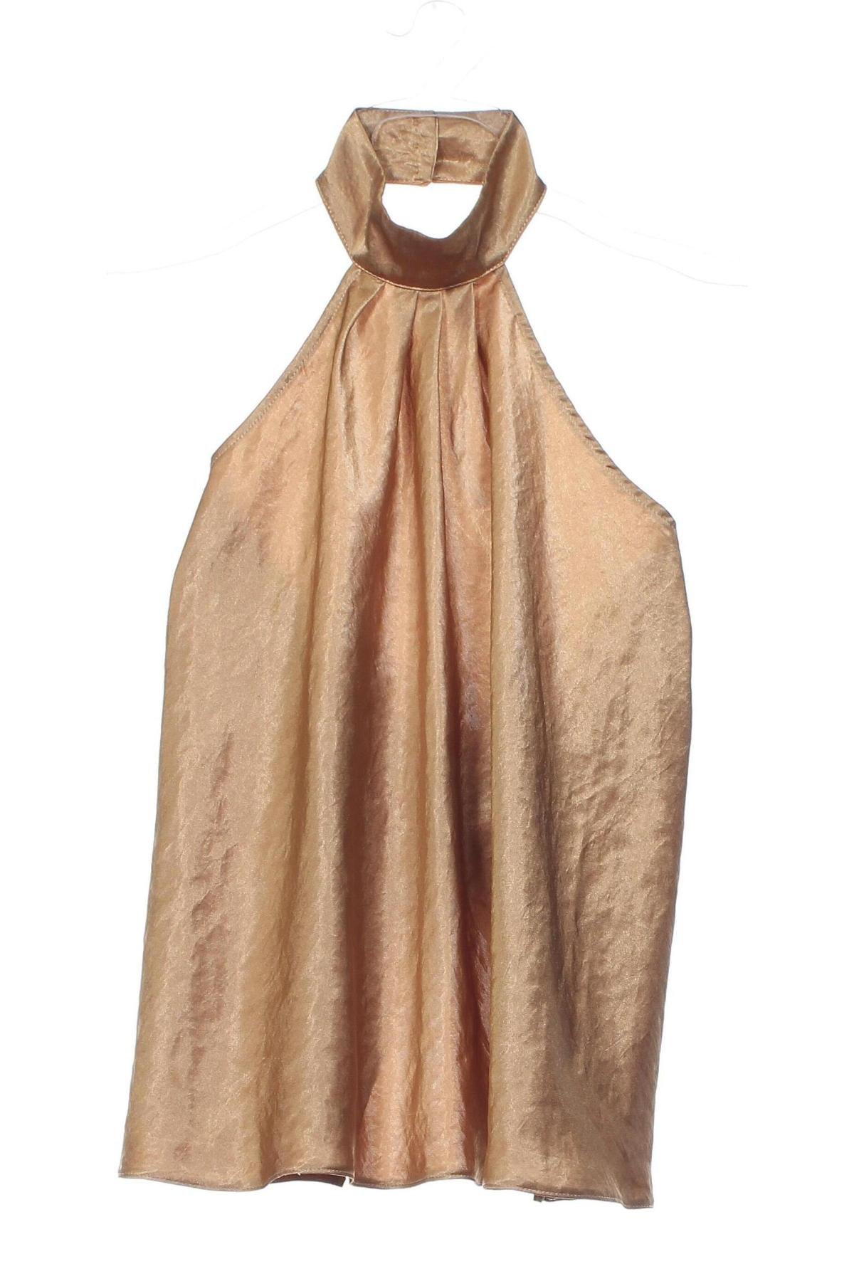Γυναικείο αμάνικο μπλουζάκι, Μέγεθος S, Χρώμα Χρυσαφί, Τιμή 3,99 €